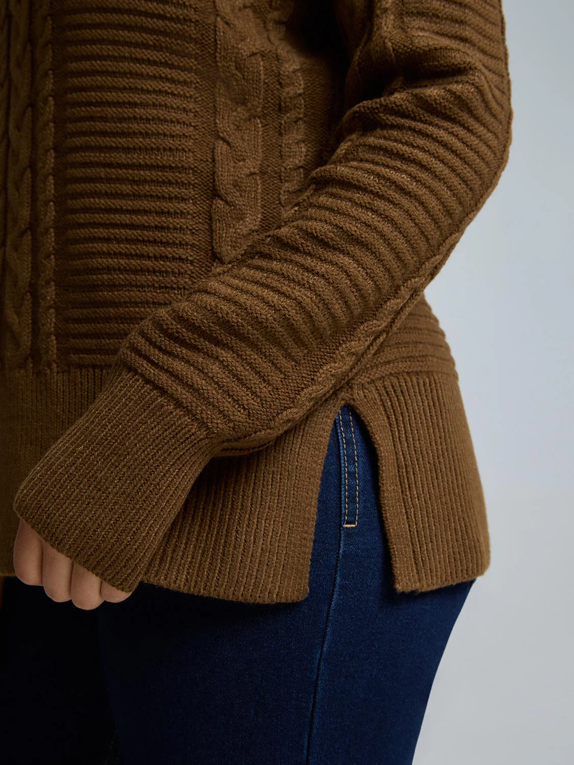 Cable Knit Sweater - Image 8