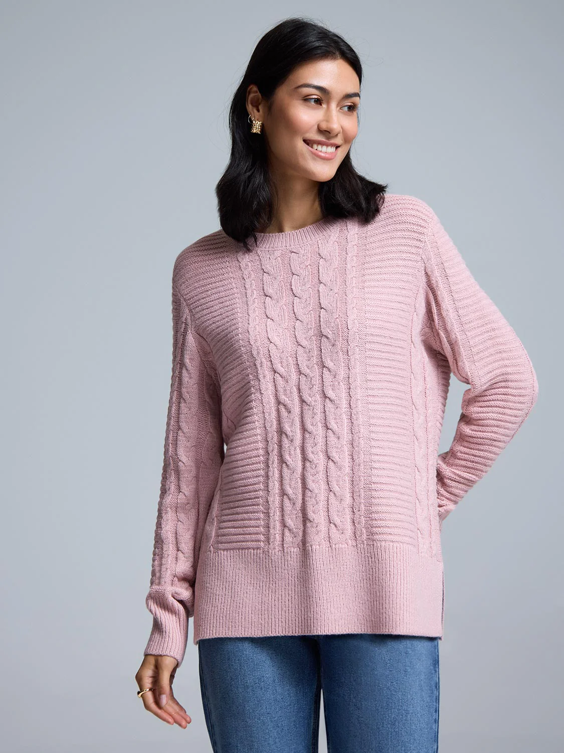 Cable Knit Sweater - Image 9