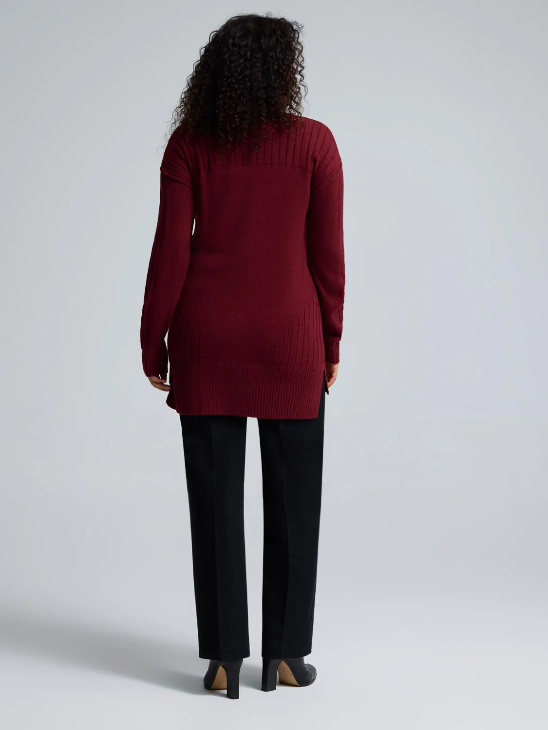 Mock Neck Tunic Sweater - Image 10