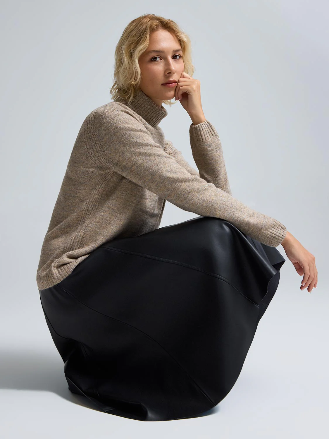 Melange Turtleneck Sweater - Image 4