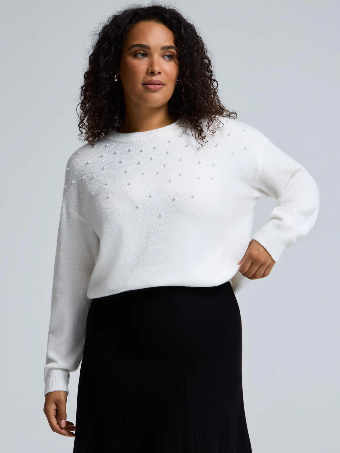 Pearl-Embellished Sweater - Image 2
