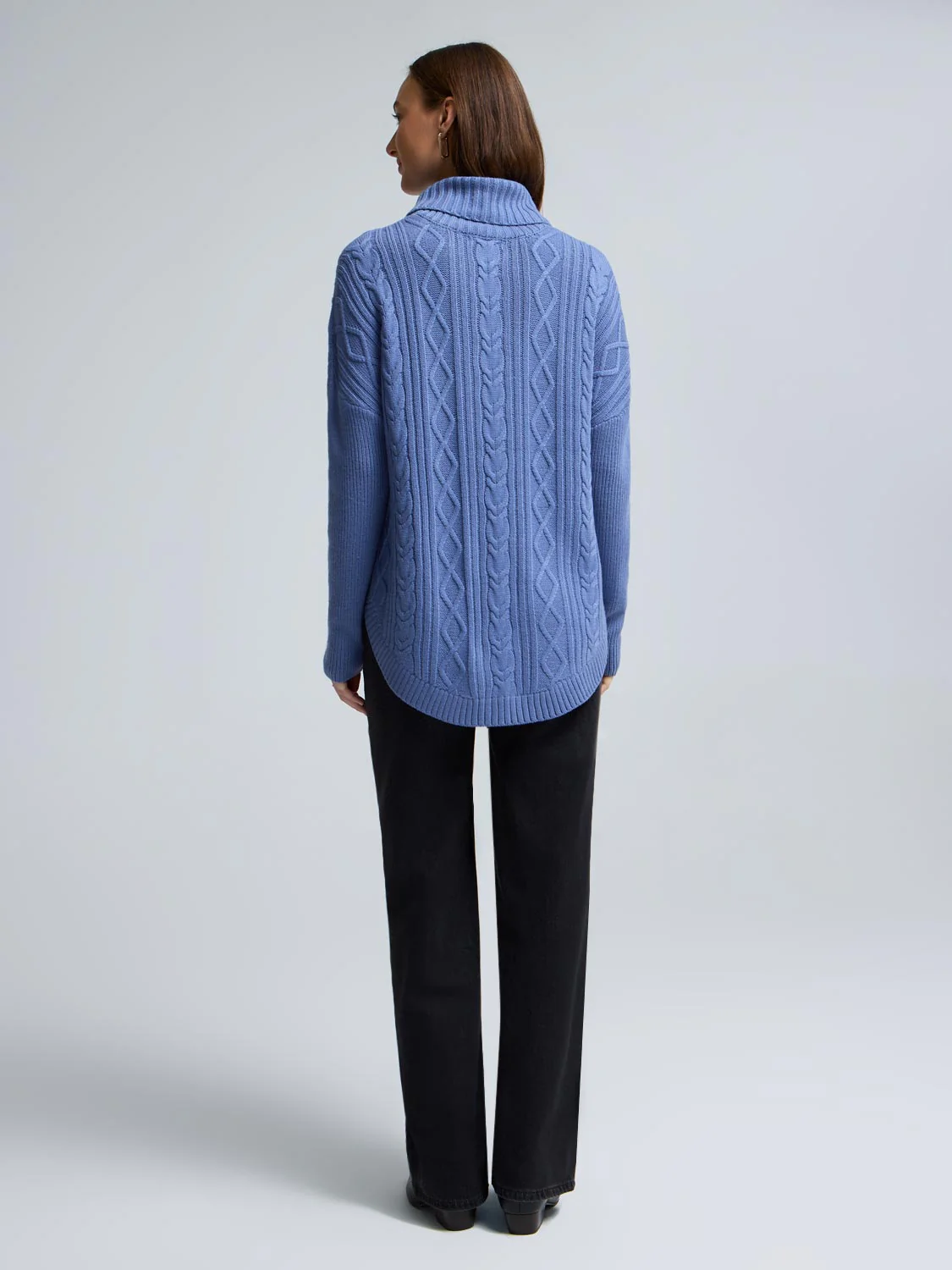 Cable Knit Turtleneck Sweater - Image 12