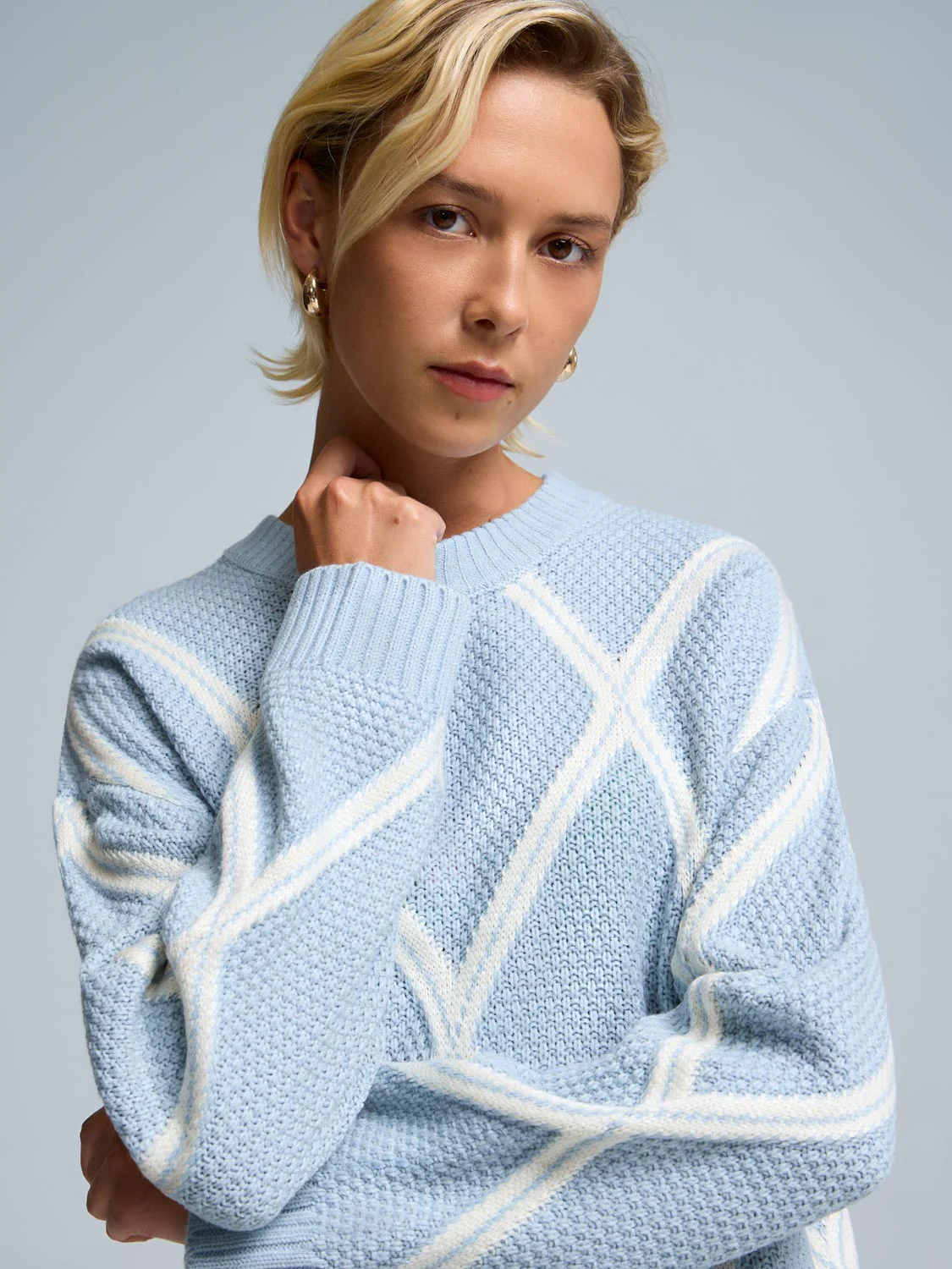 Diamond Jacquard Sweater - Image 2