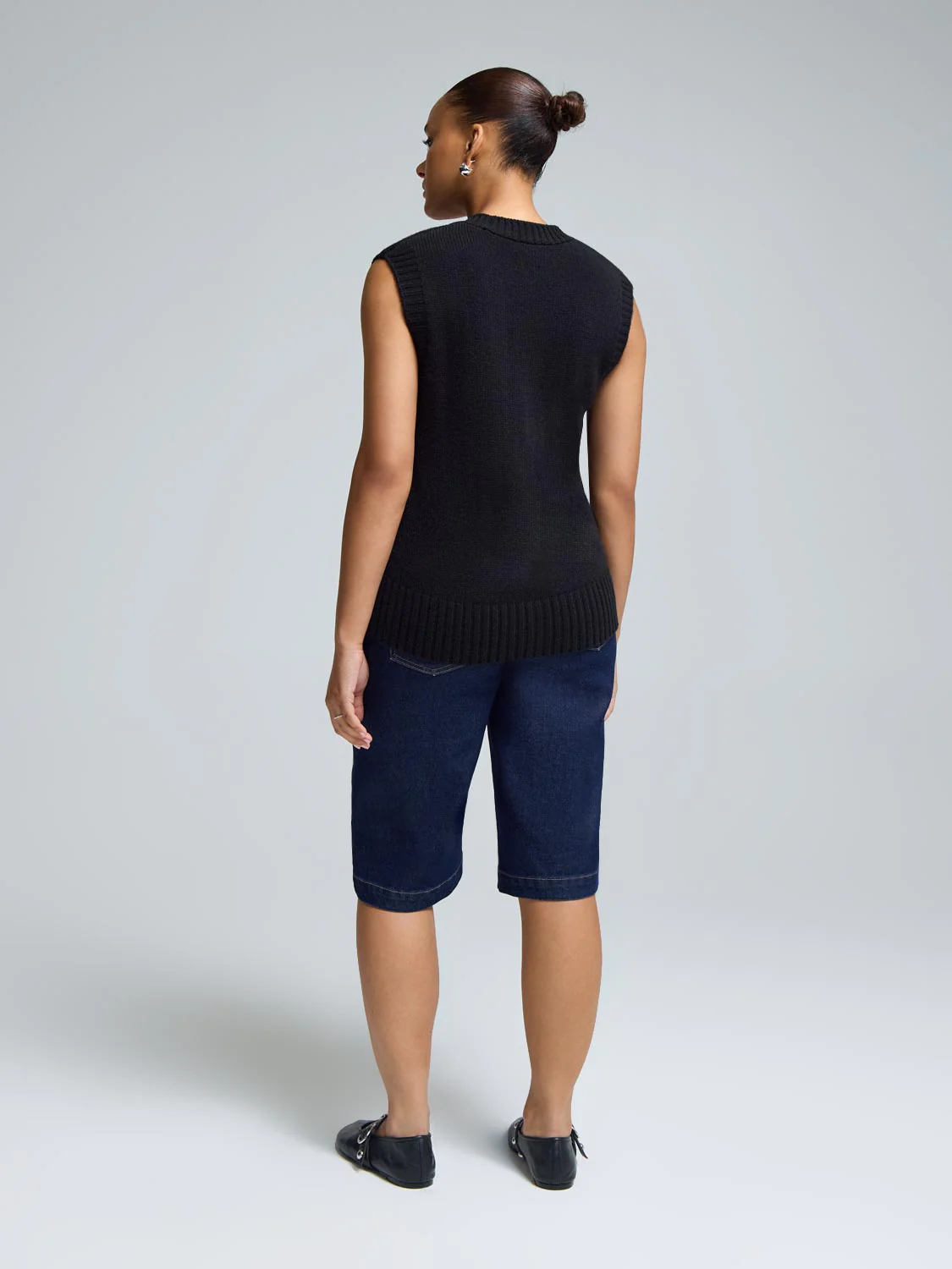 Wool Button-Front Sweater Vest - Image 2