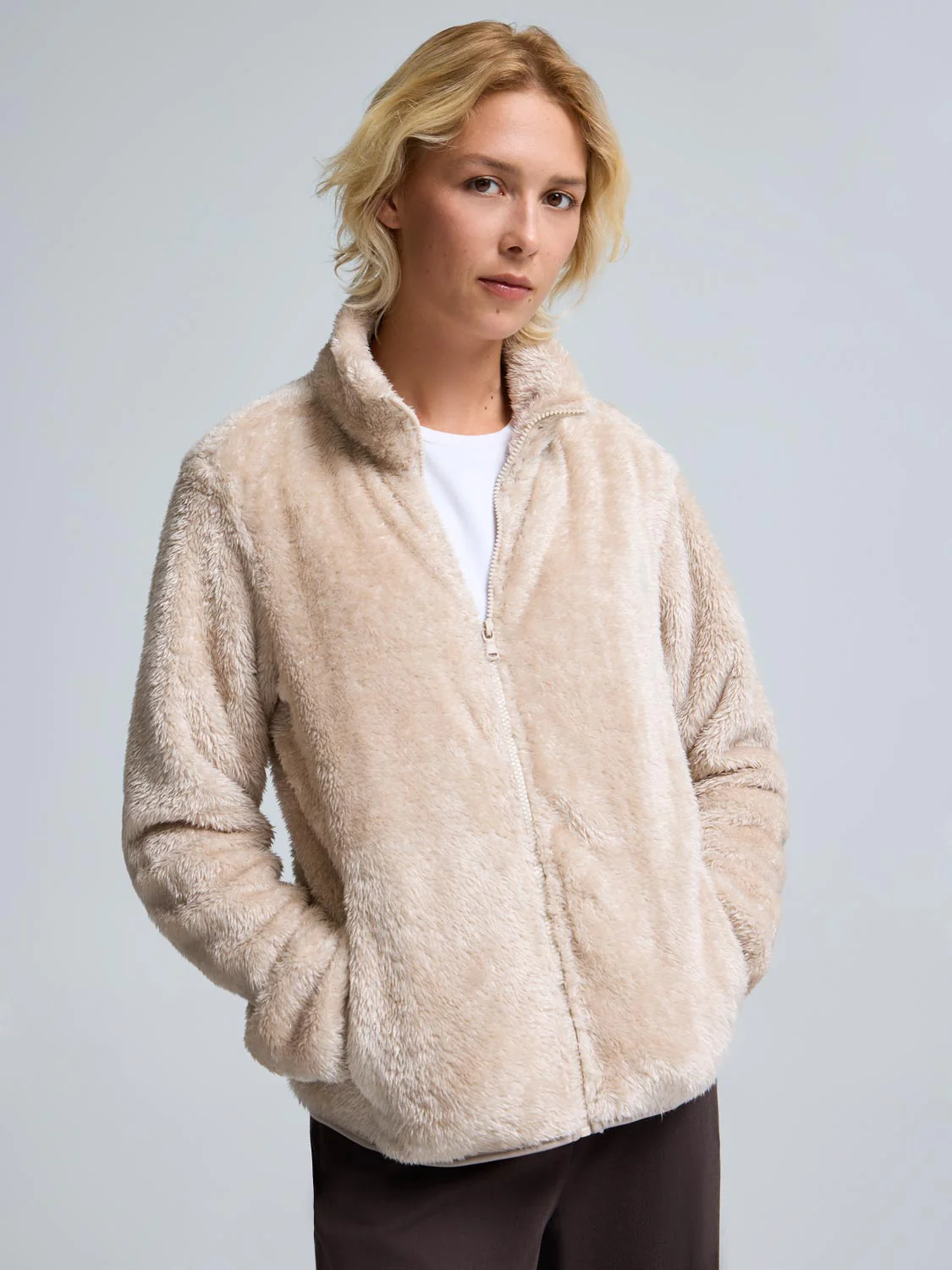 Zip-Front Teddy Jacket - Image 15