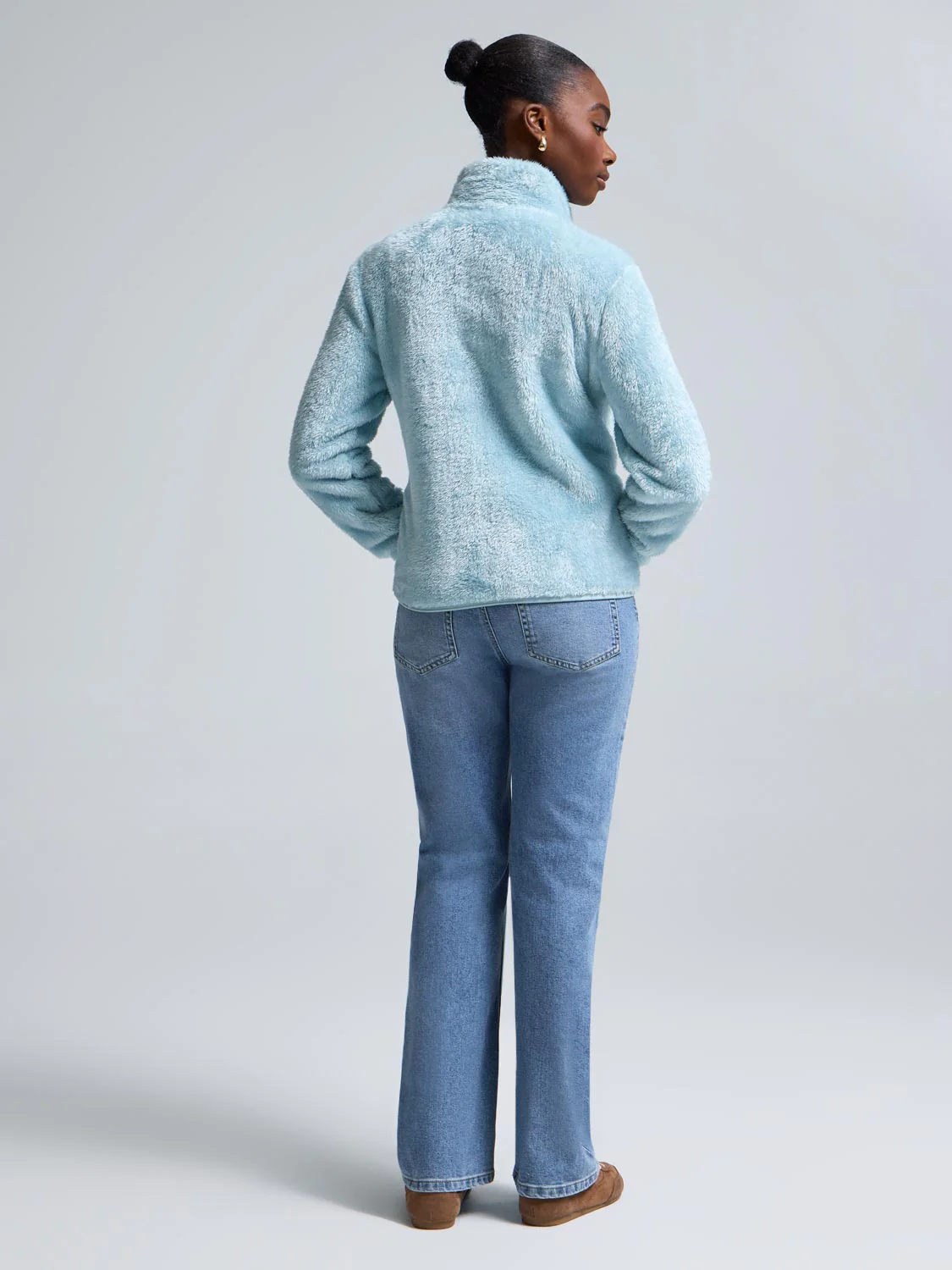 Zip-Front Teddy Jacket - Image 4