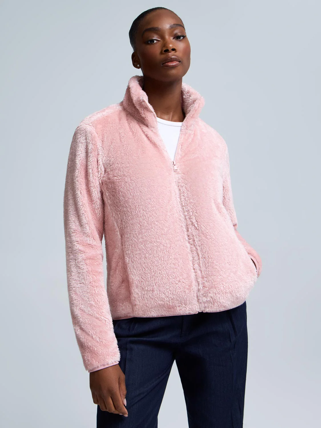 Zip-Front Teddy Jacket - Image 5
