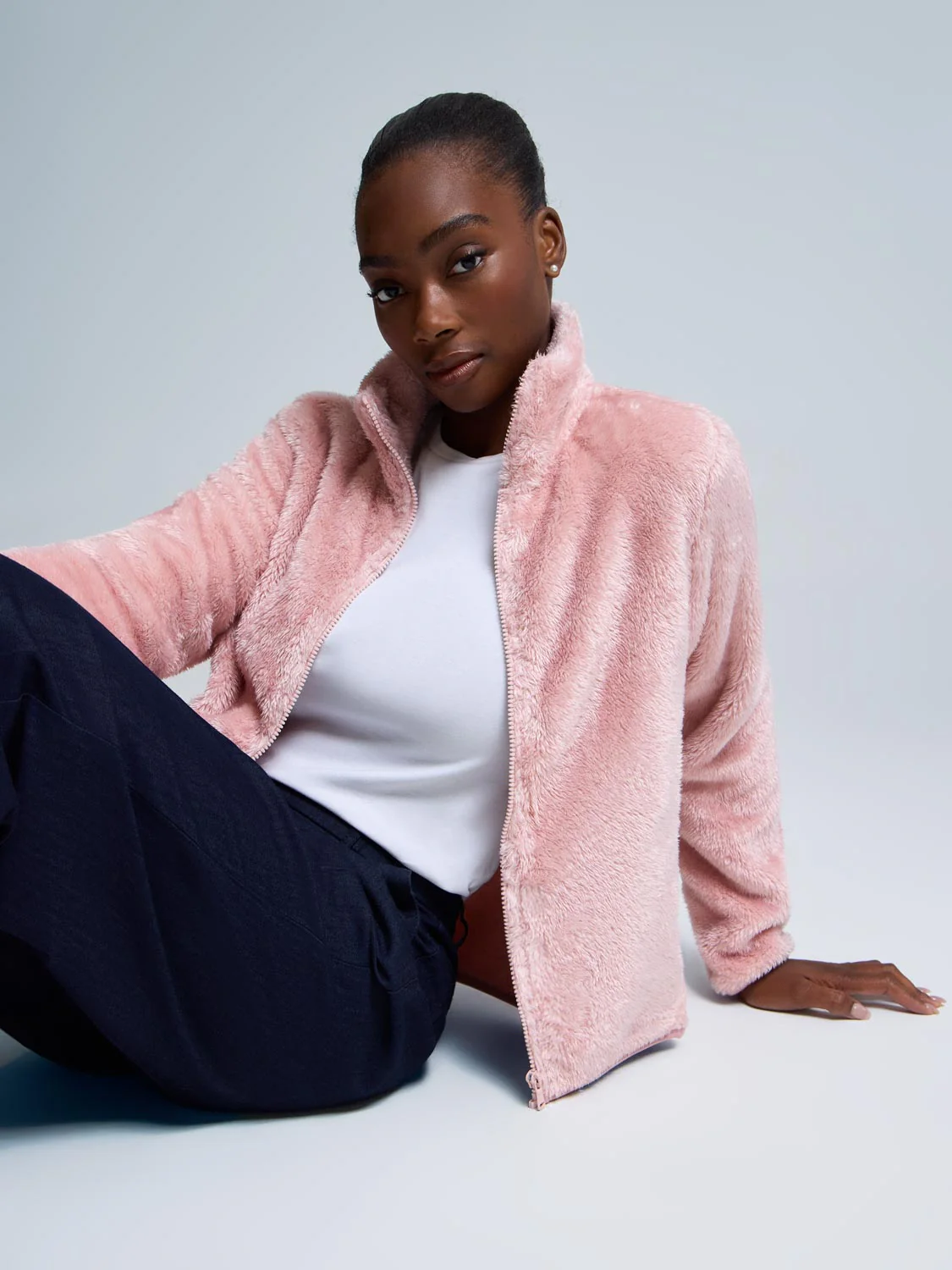 Zip-Front Teddy Jacket - Image 7