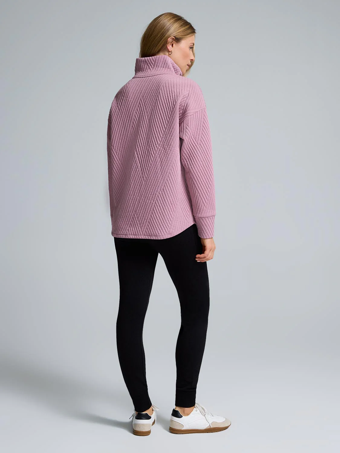 Half-Zip Quilted Sweatshirt - Image 7
