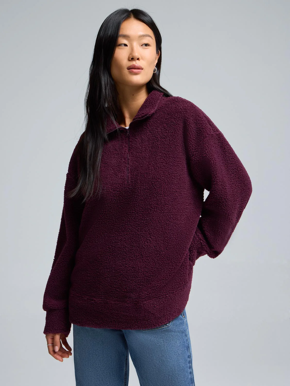 Quarter-Zip Sherpa Top - Image 8