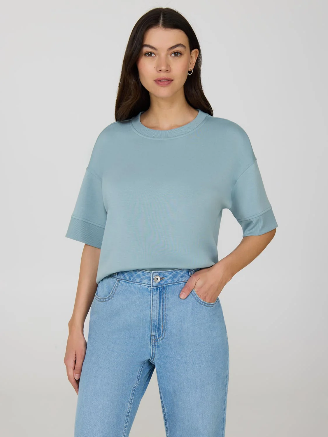 Cloud Fleece Short Drop Shoulder Sweatshirt - Image 5