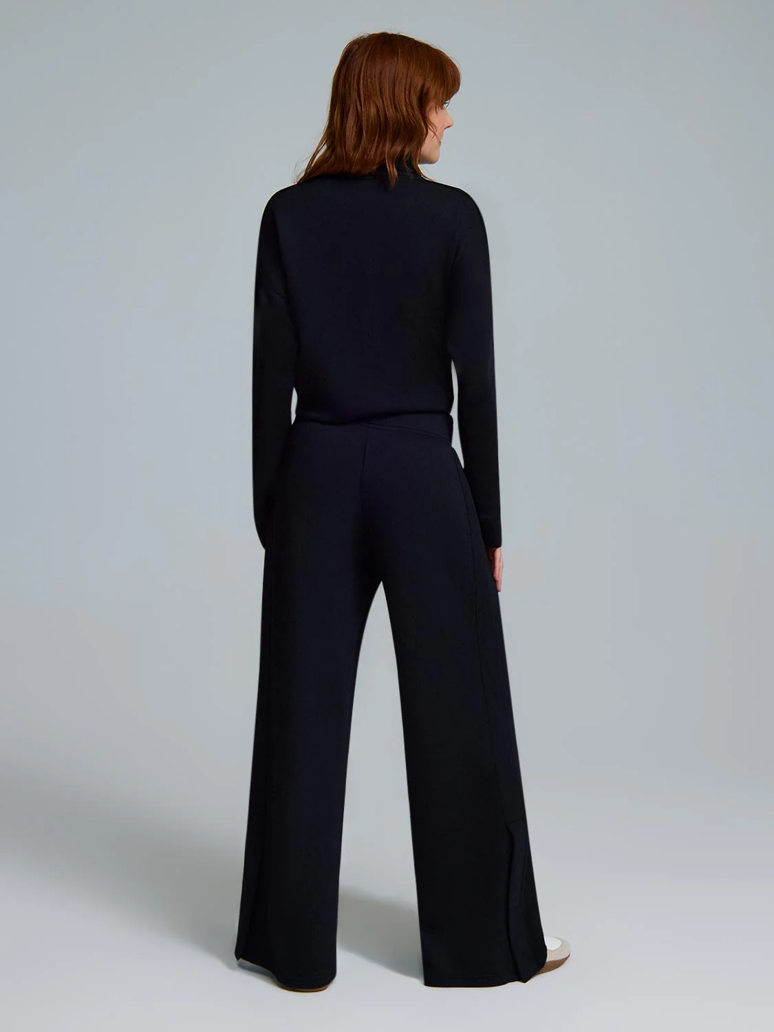 Cloud Fleece Slit Hem Wide-Leg Pants - Image 3