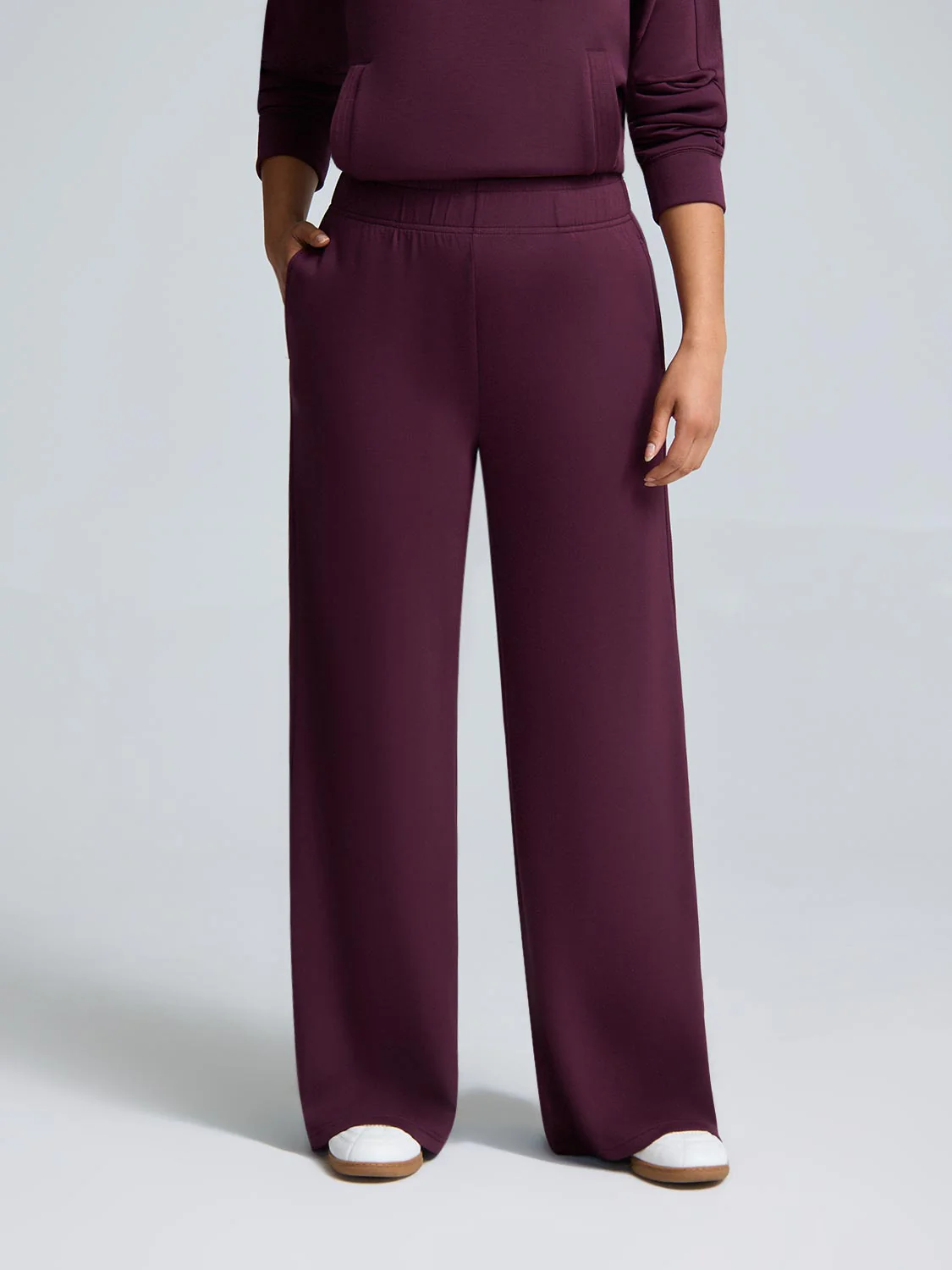 Cloud Fleece Slit Hem Wide-Leg Pants - Image 6