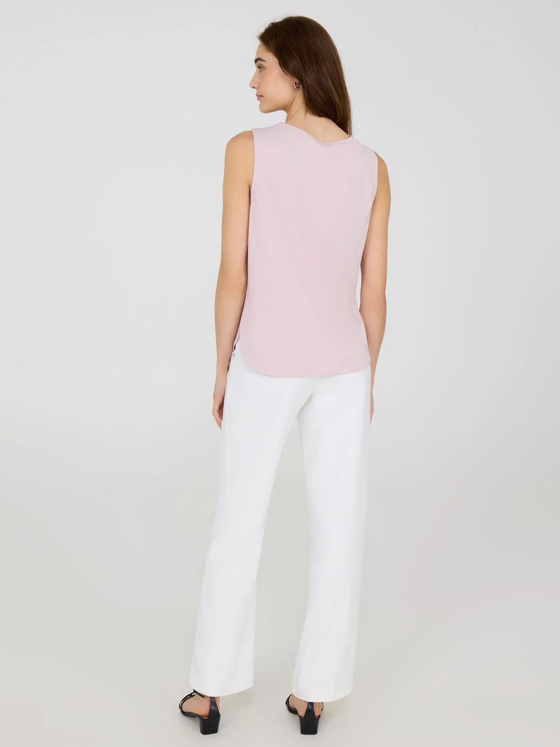 Sleeveless Crepe Shell Top - Image 4