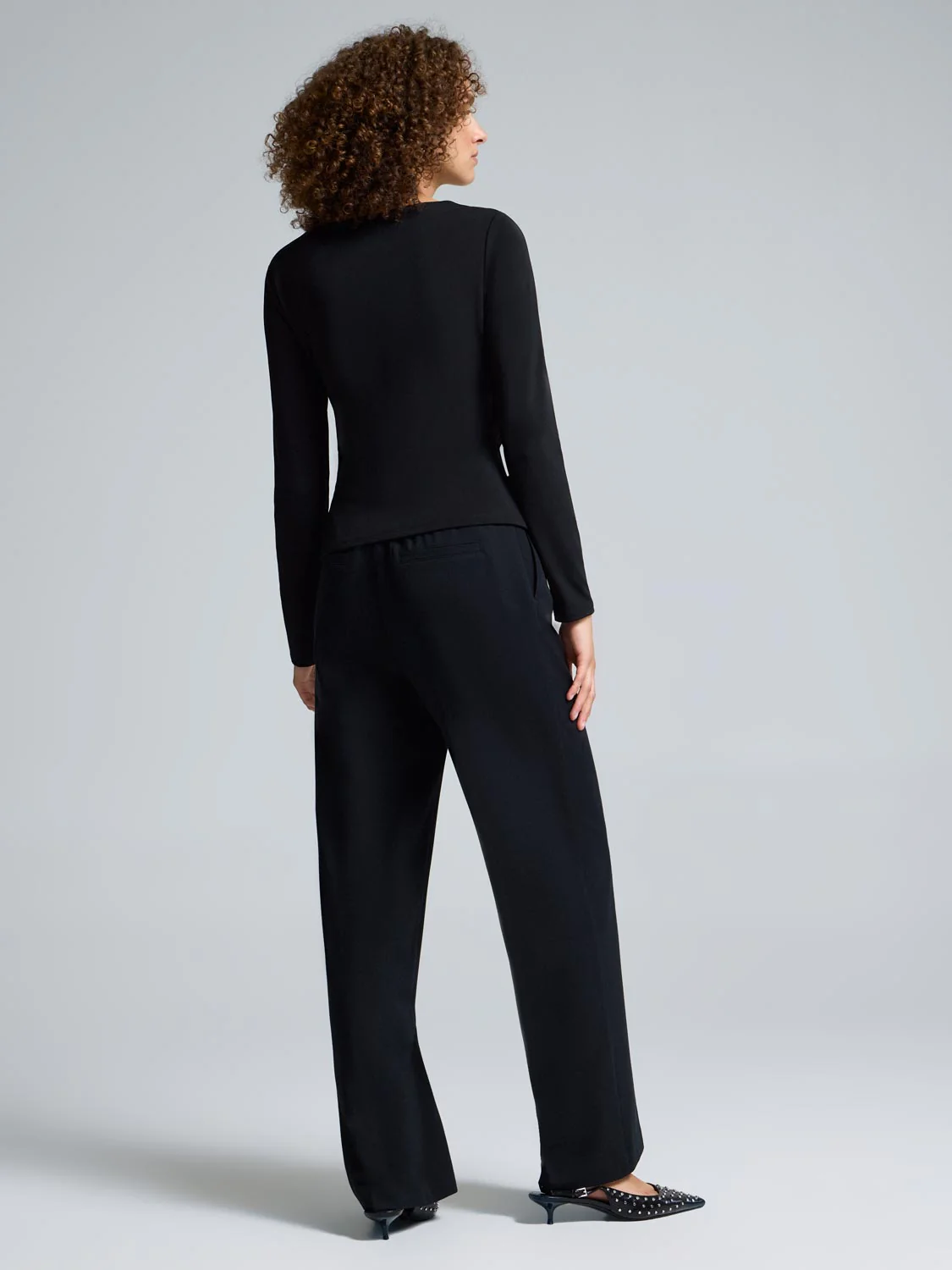 Asymmetrical Neck Gathered Top - Image 3