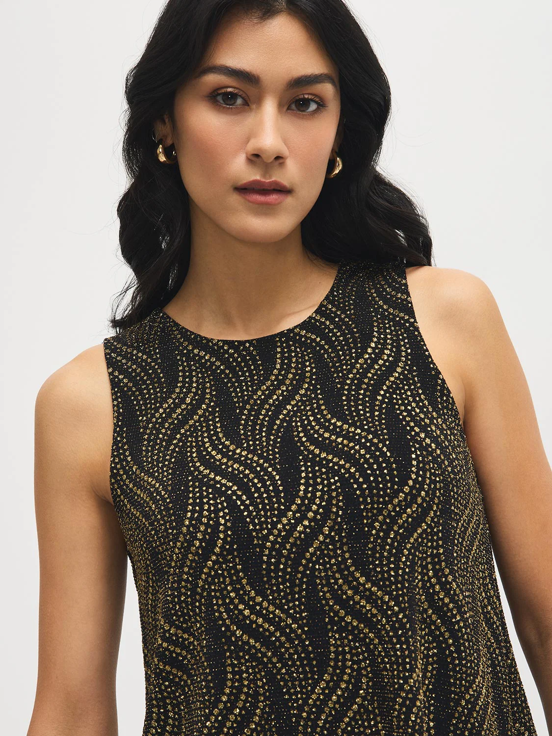 Glitter Abstract Flyaway Top