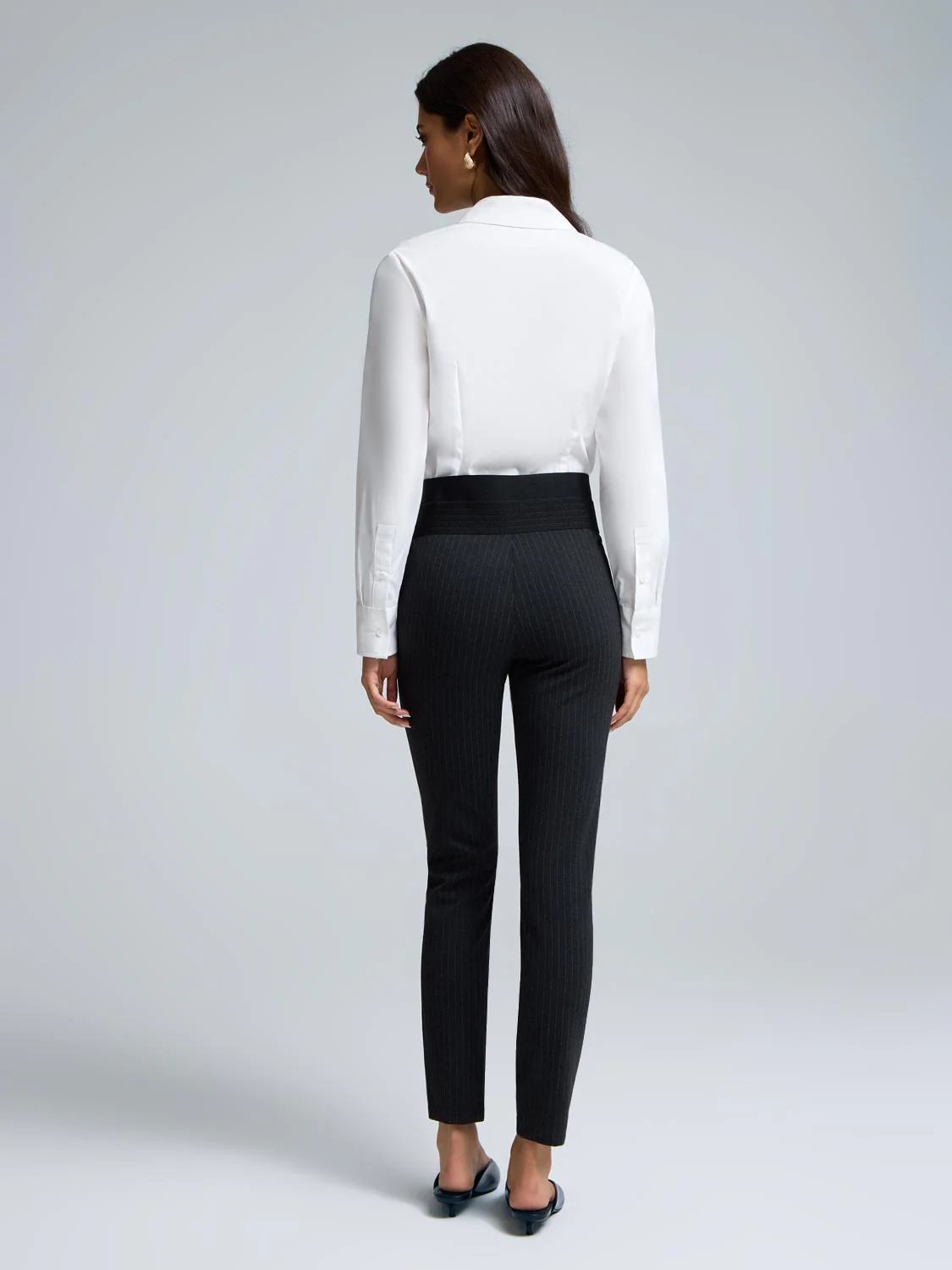 Striped Skinny Leg Pants - Image 2