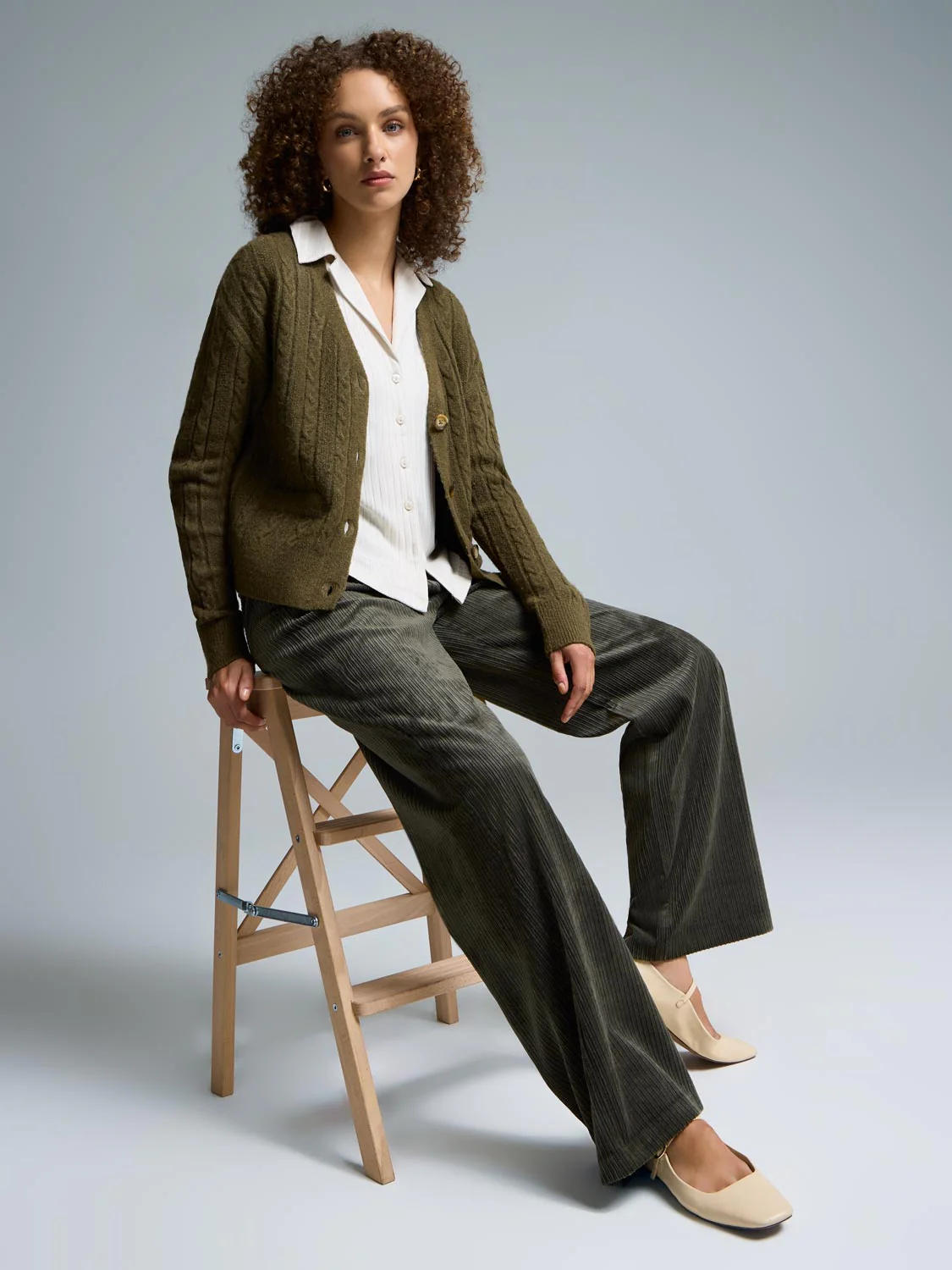 Wide-Leg Corduroy Pants - Image 9