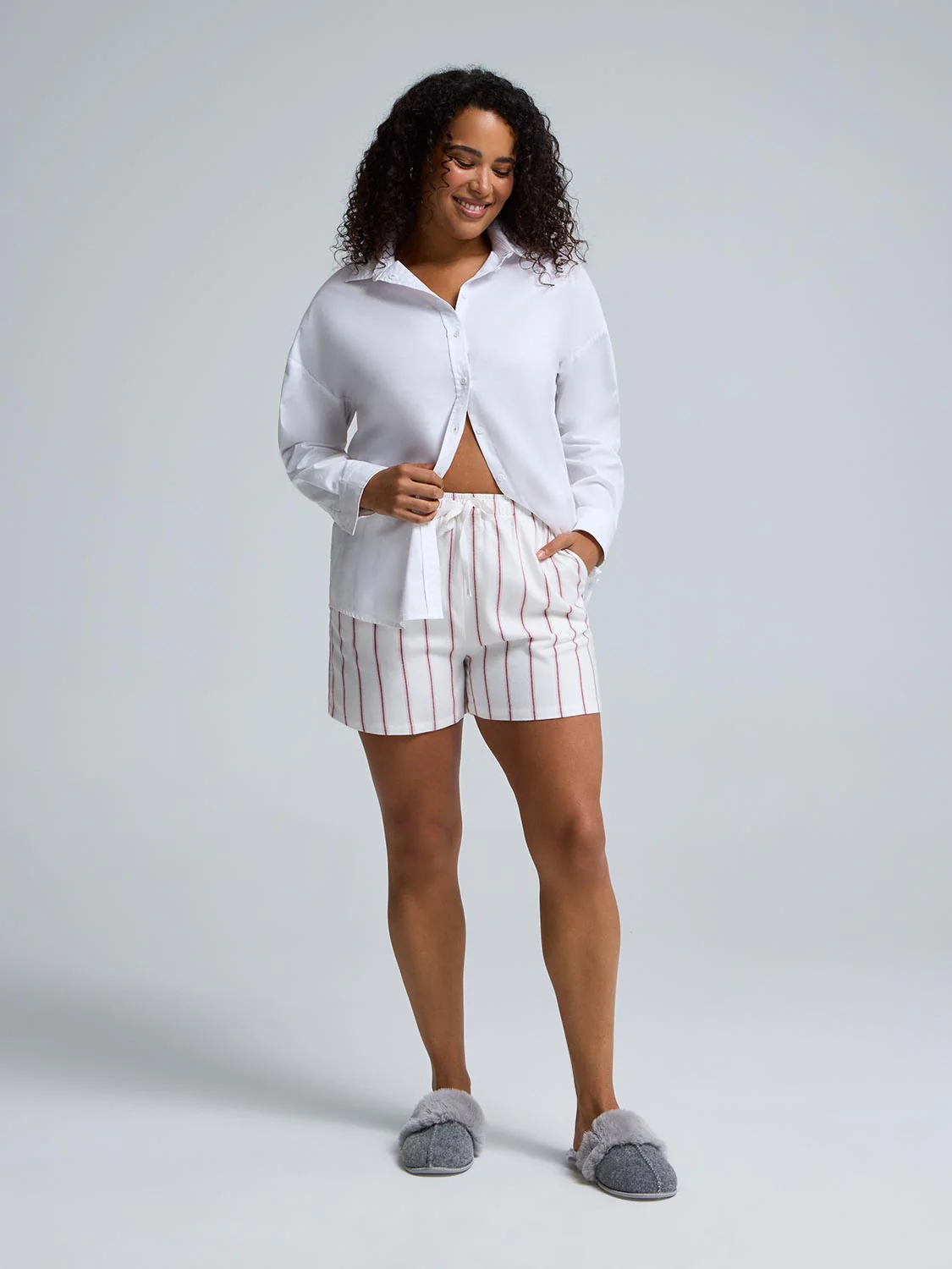 Striped Pajama Shorts - Image 4