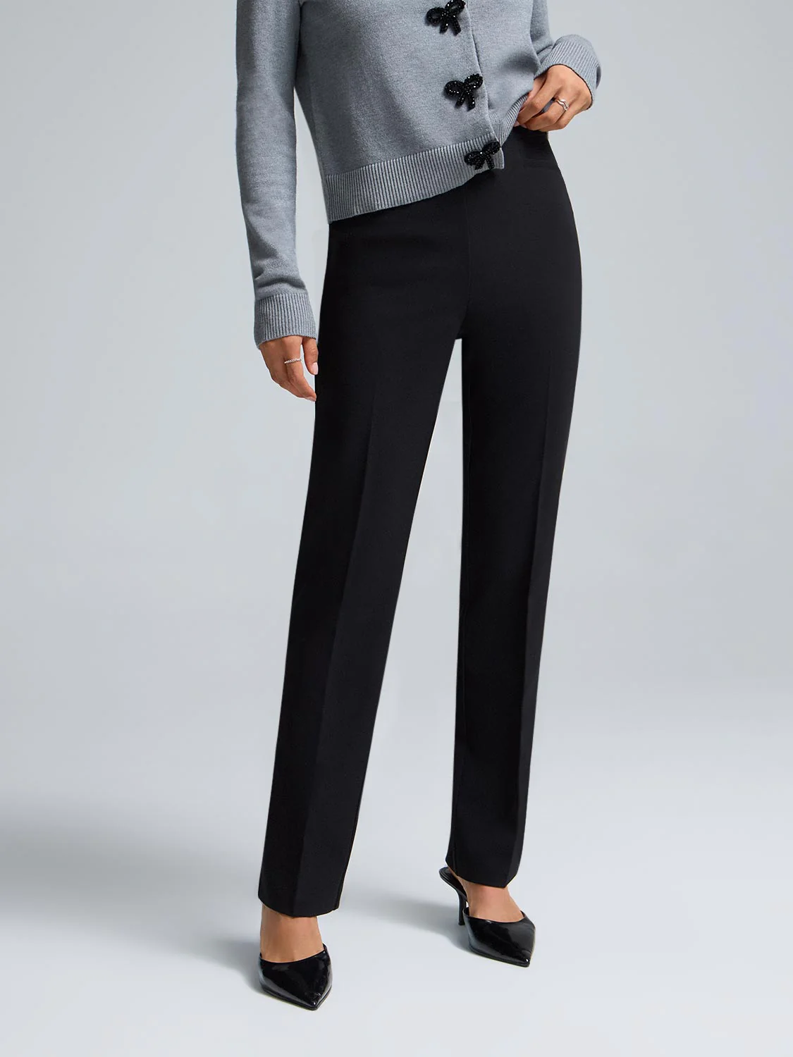 Boot Cut Stretch Pants - Image 3