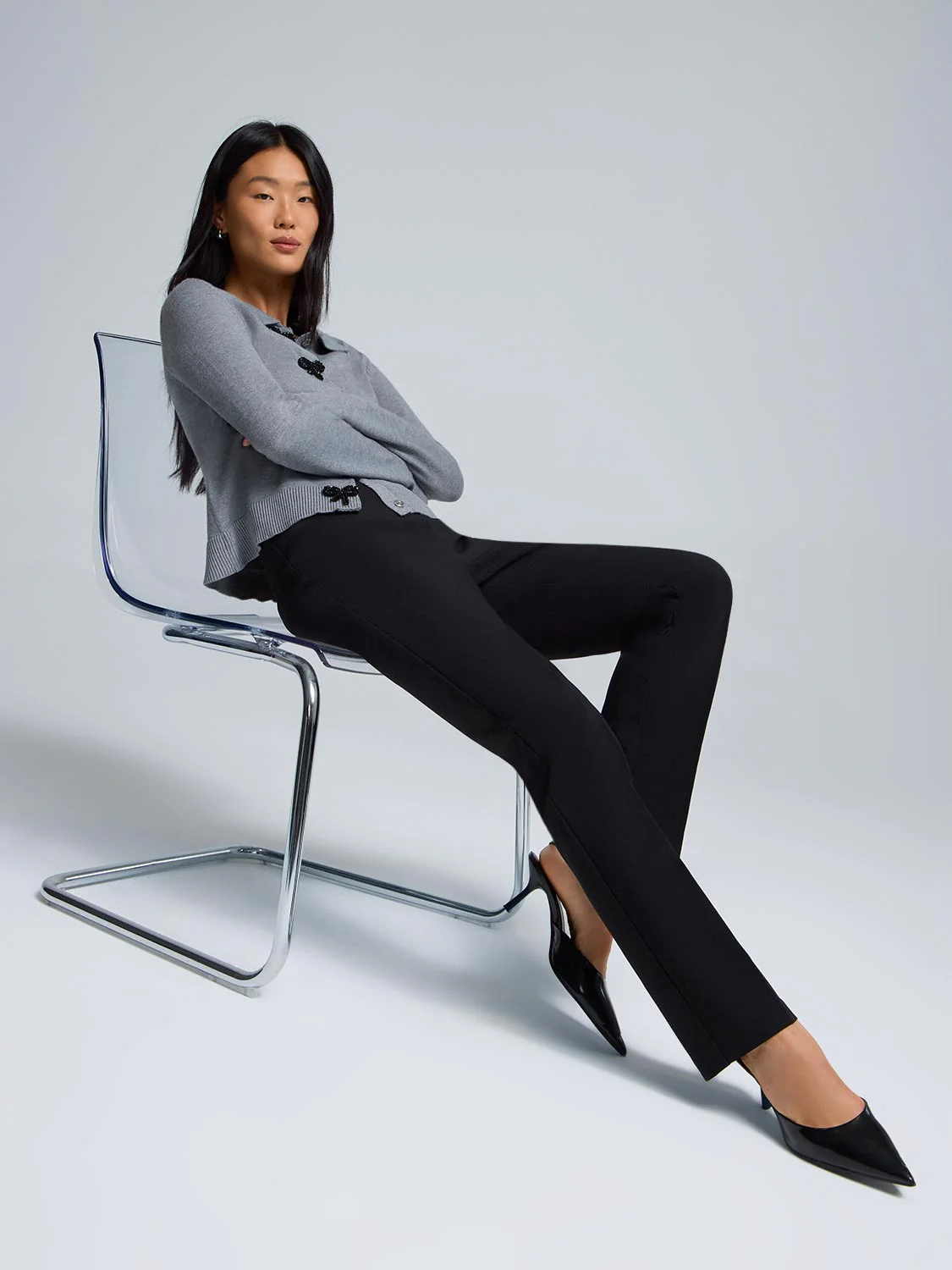 Boot Cut Stretch Pants - Image 5