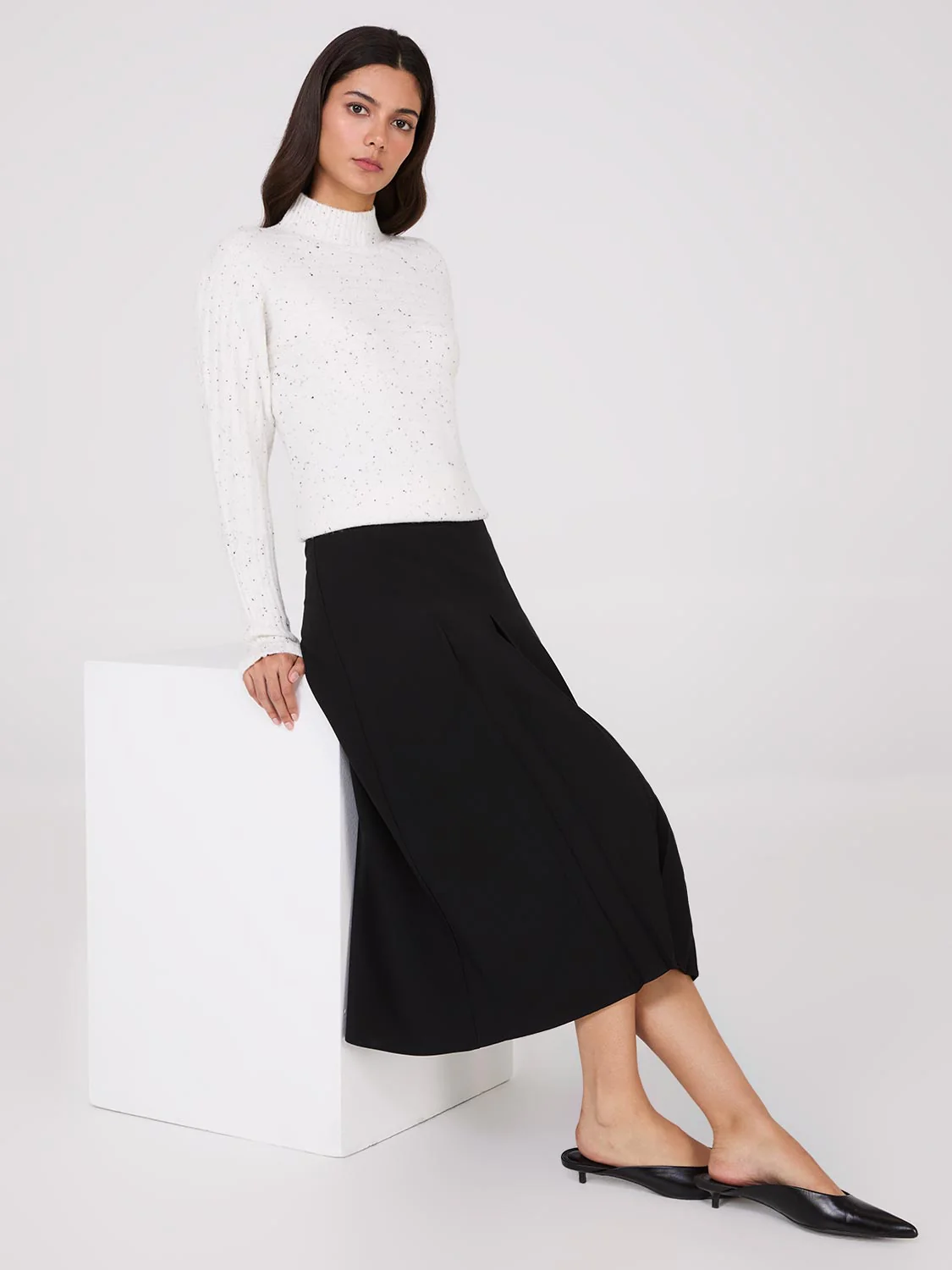 Box Pleat Midi Skirt - Image 3