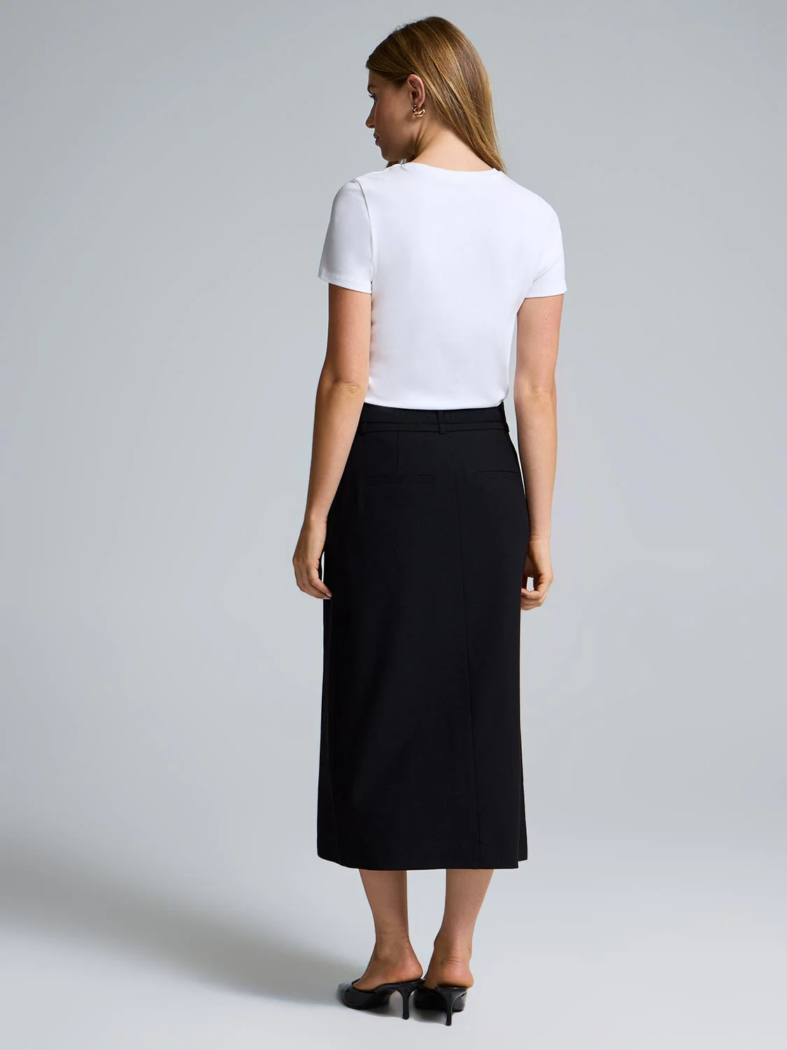 Box-Pleated Midi Skirt - Image 5