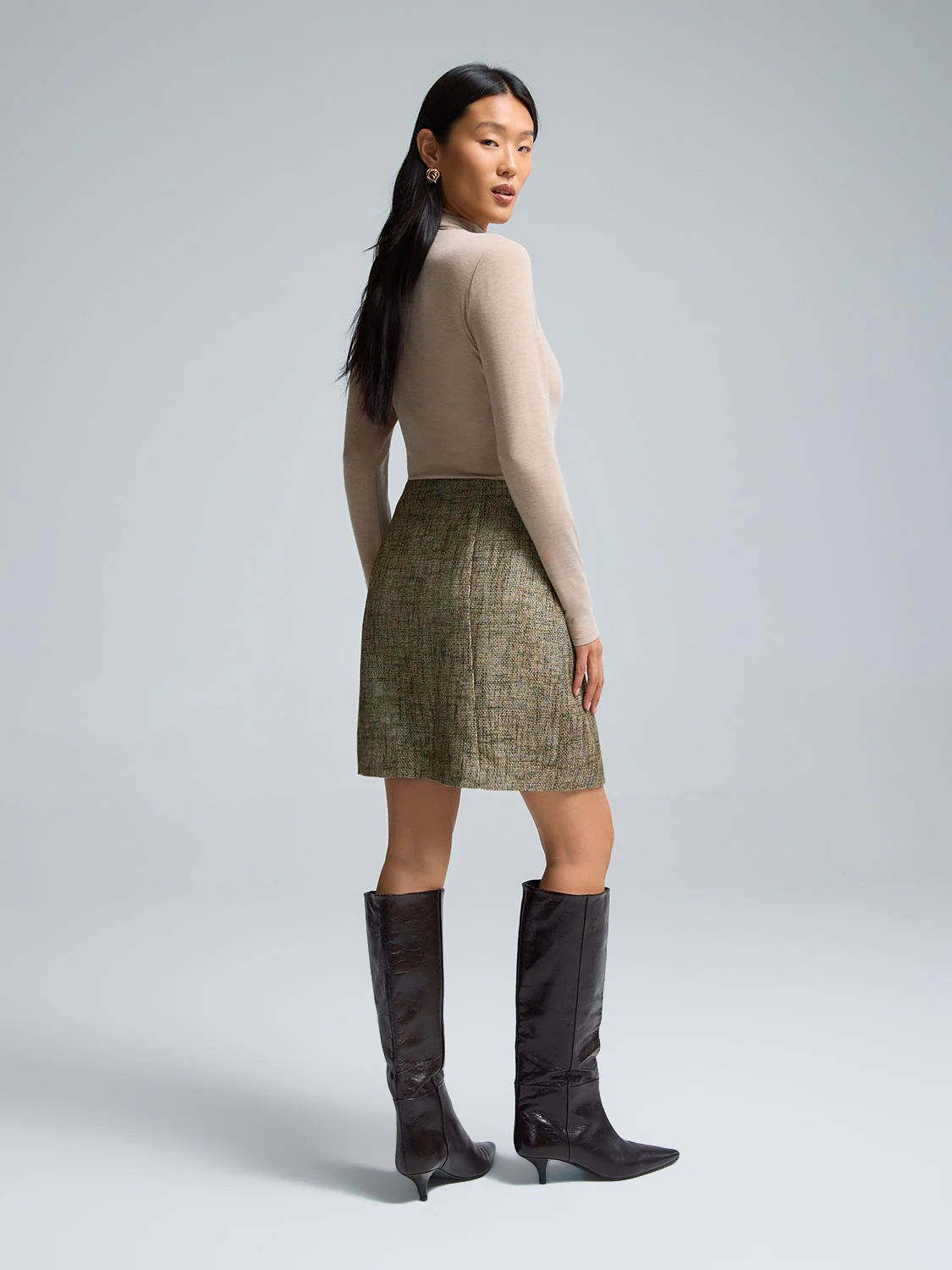 Tweed Mini Skirt - Image 2
