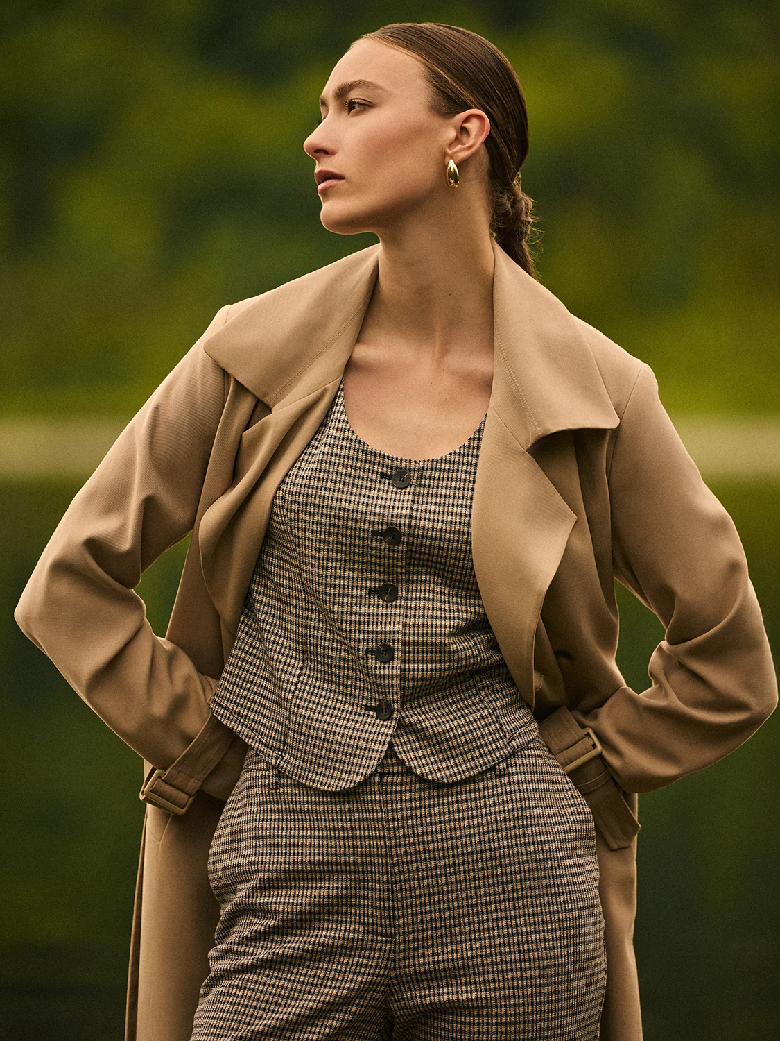 Jacquard Cropped Vest - Image 5