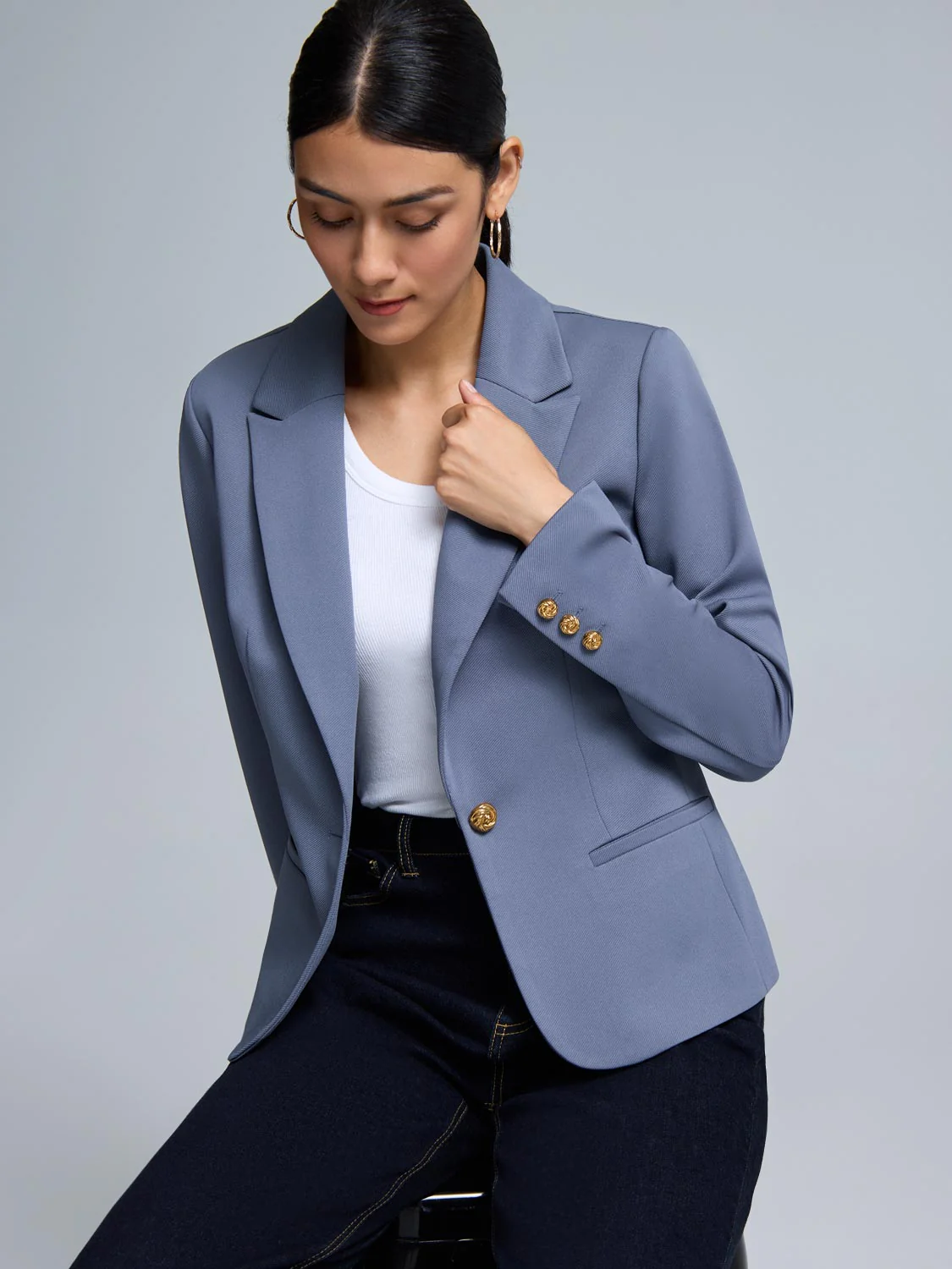 Single-Breasted Blazer - Image 3
