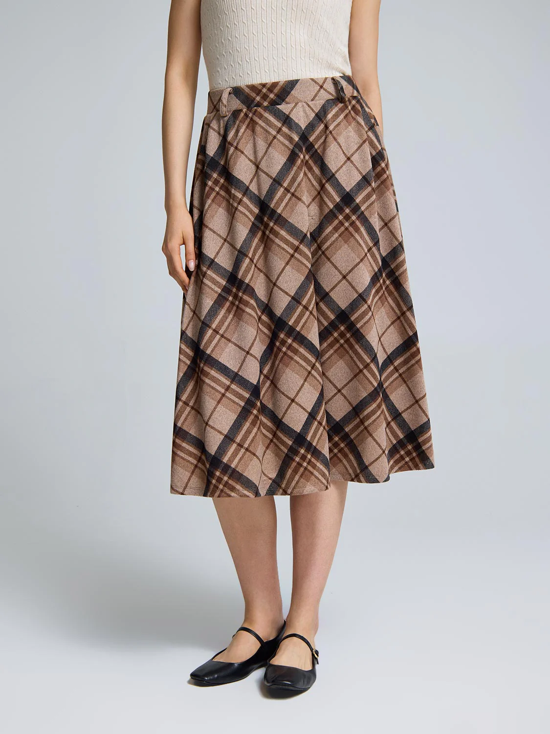 Plaid Circle Skirt