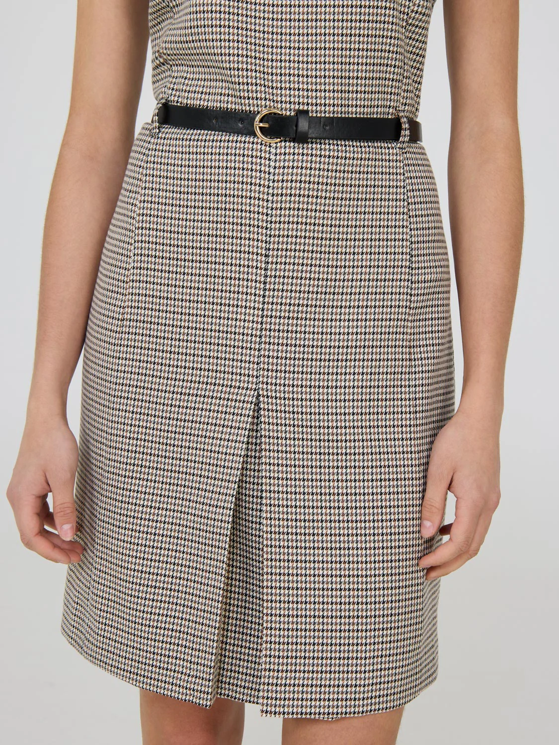 Sleeveless Checkered Dress - Image 3