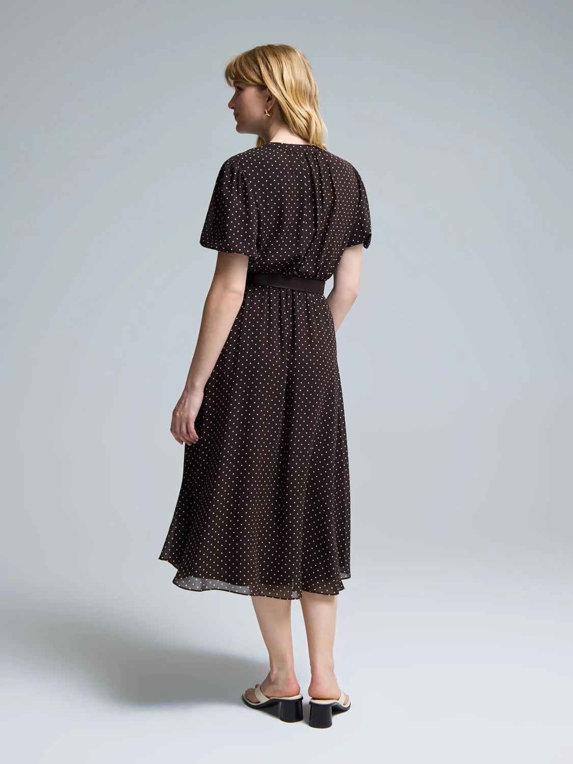 Polka Dot Midi Dress - Image 4