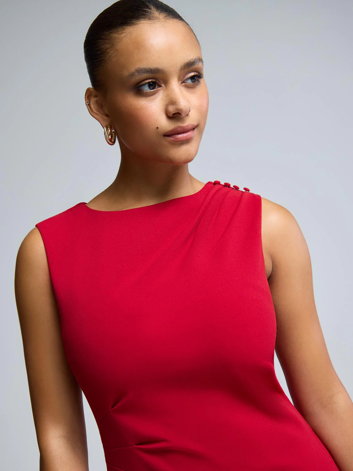 Sleeveless Mini Sheath Dress - Image 4