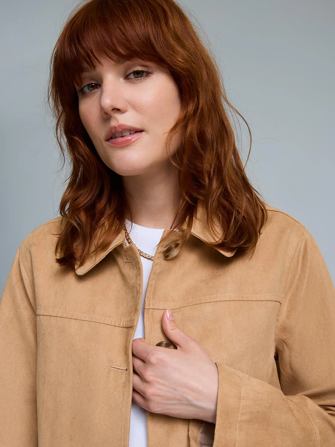 Faux Suede Jacket - Image 10