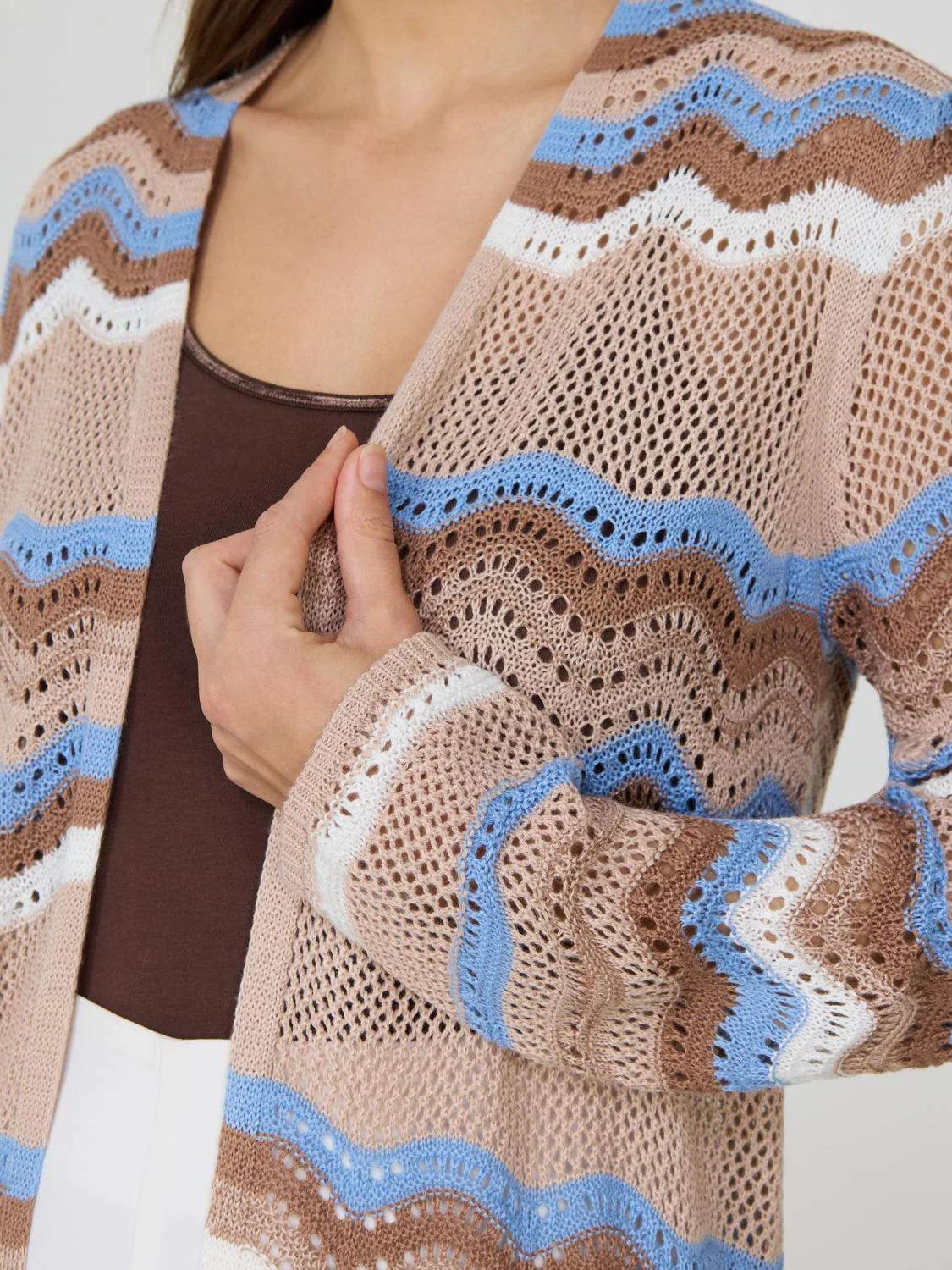 Long Crochet Cardigan - Image 4