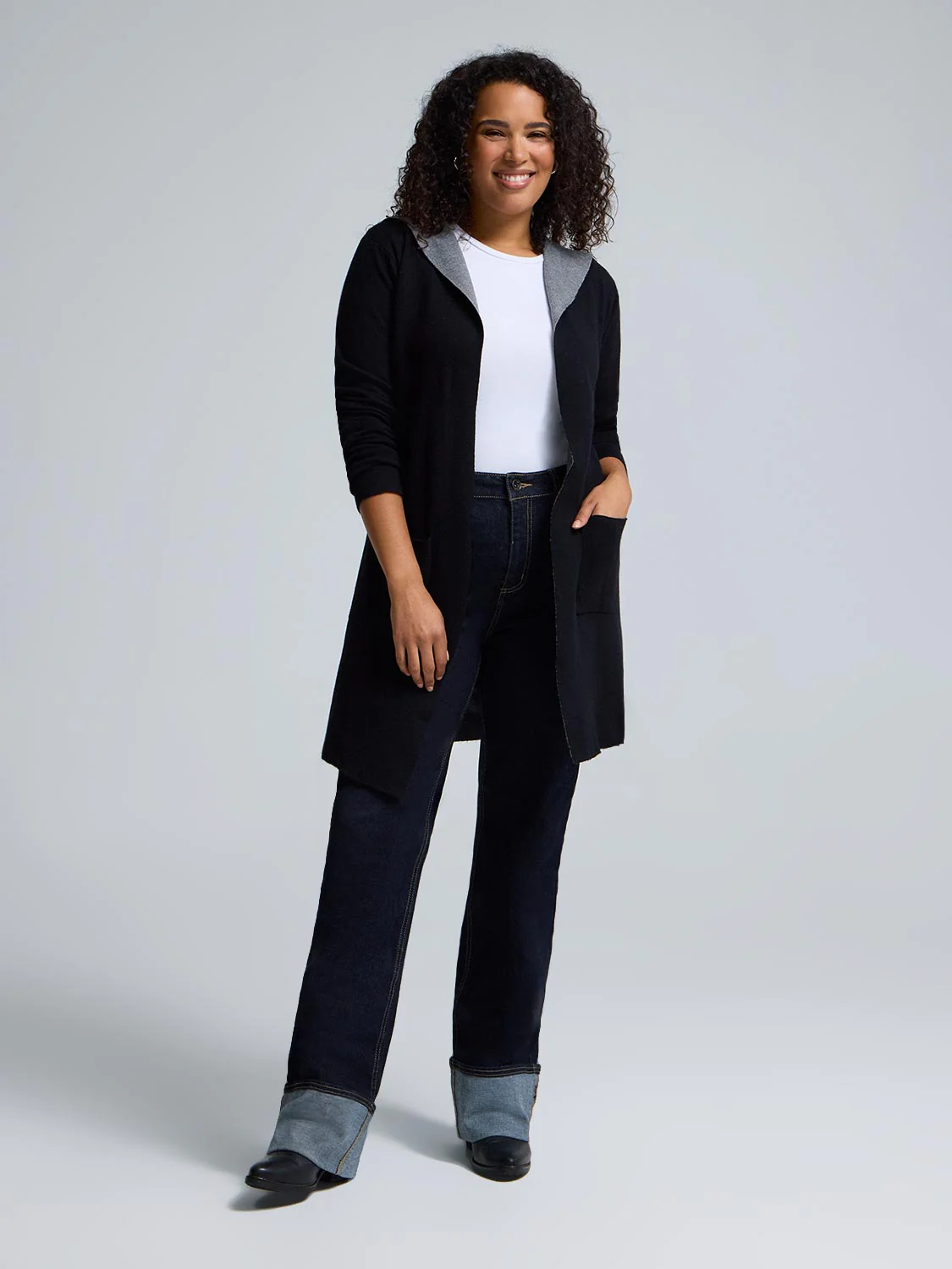 Hooded Jacquard Duster - Image 4