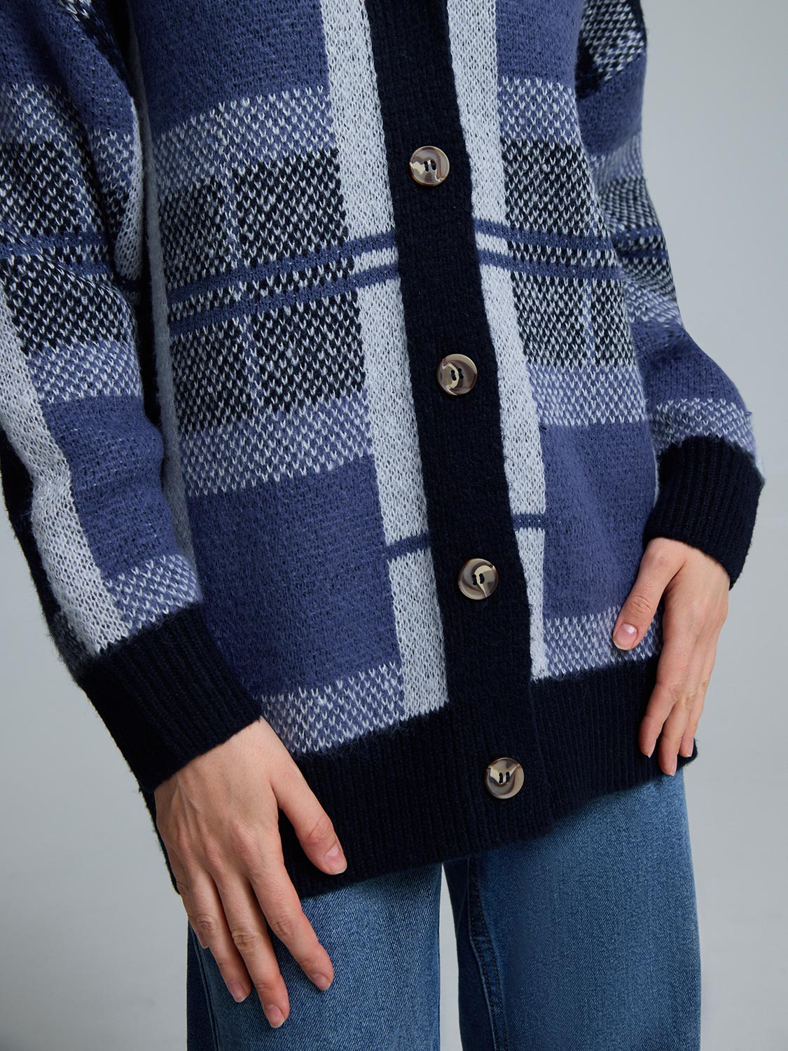 Plaid Duster Cardigan - Image 3