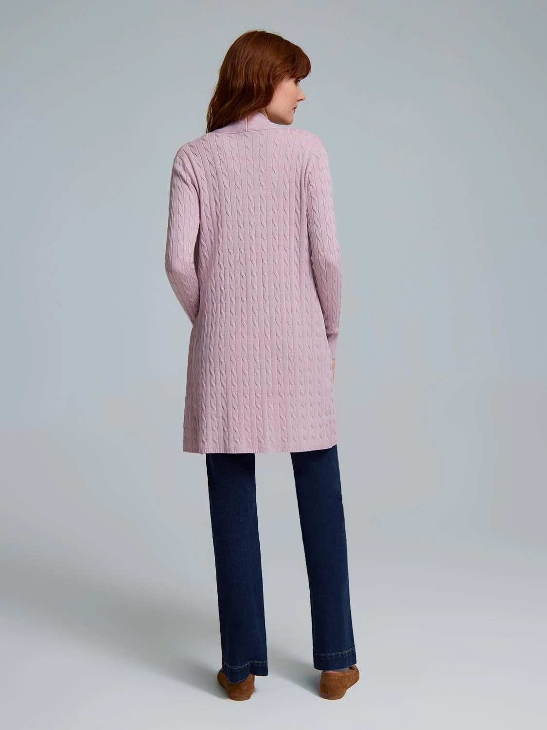 Mini Cable Long Cardigan - Image 4