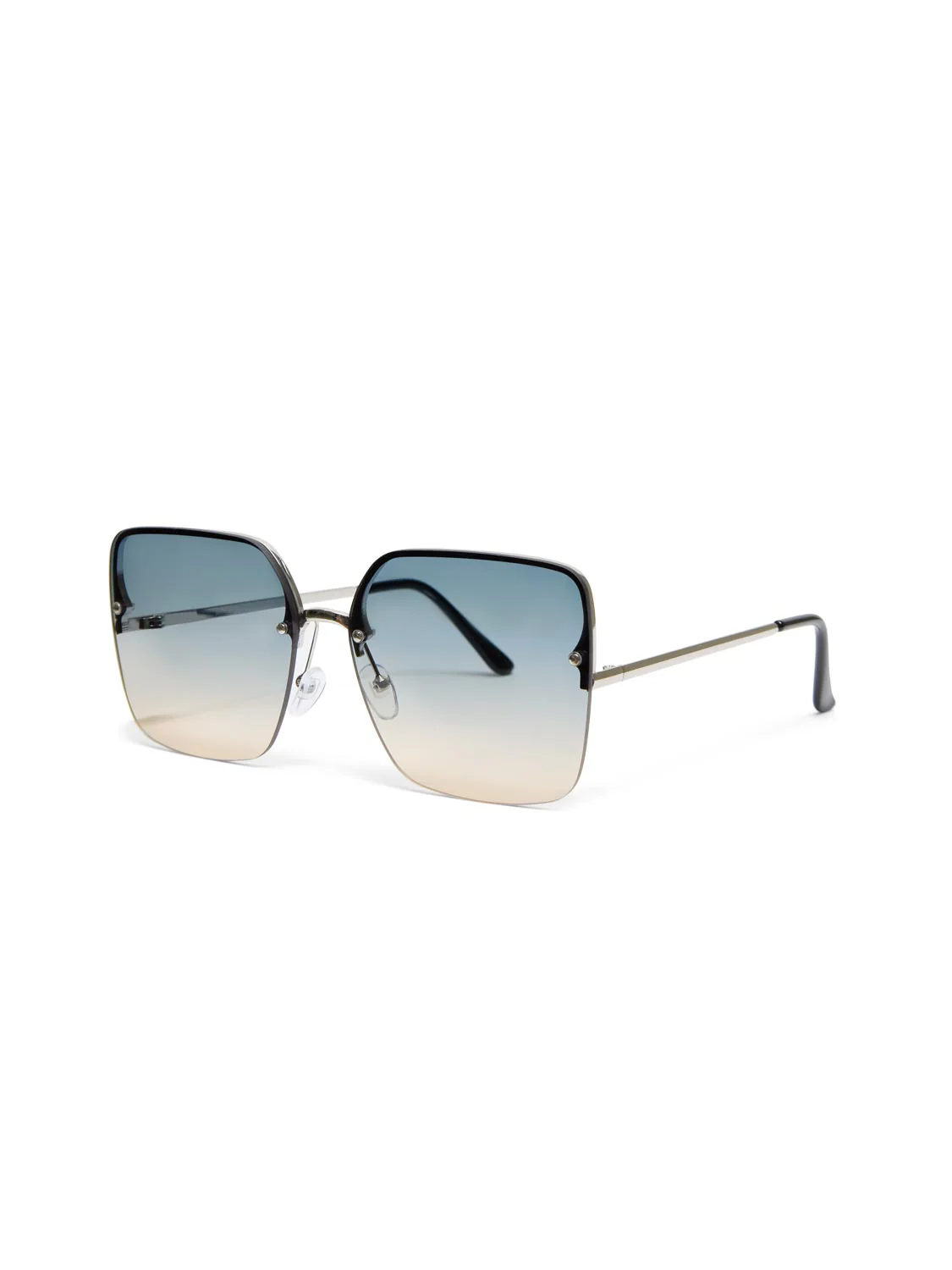 Oversized Translucent Blue Sunglasses - Image 2