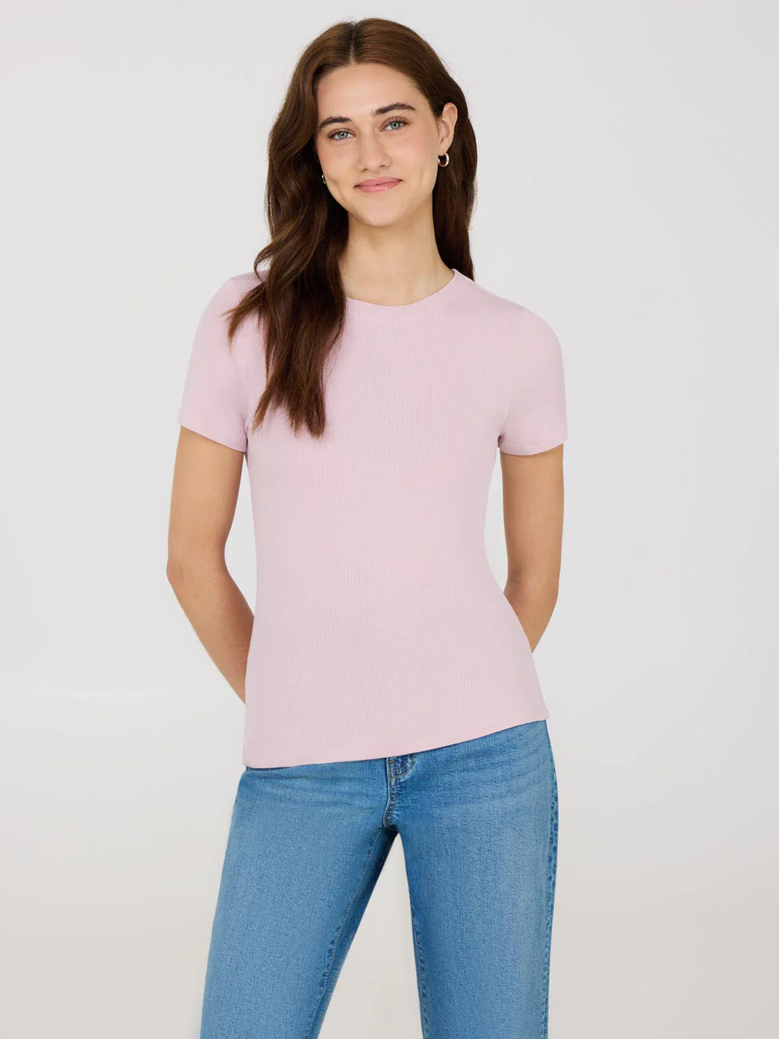 Ribbed Crew Neck T-Shirt - Image 4