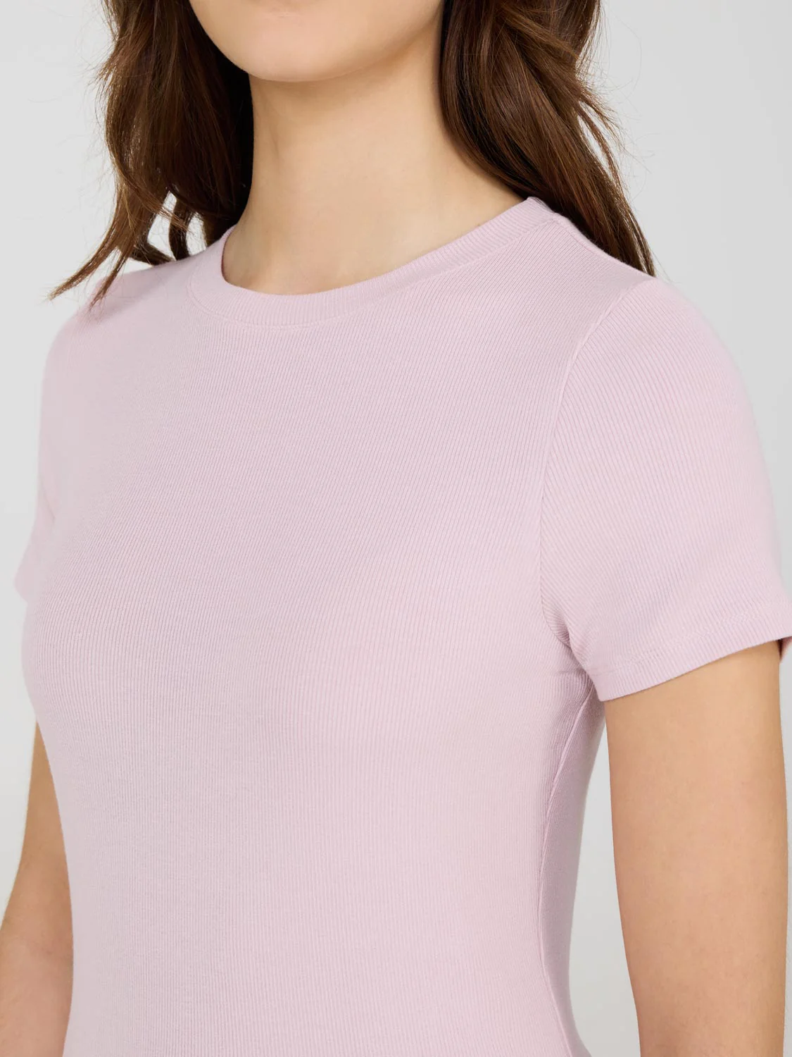 Ribbed Crew Neck T-Shirt - Image 5