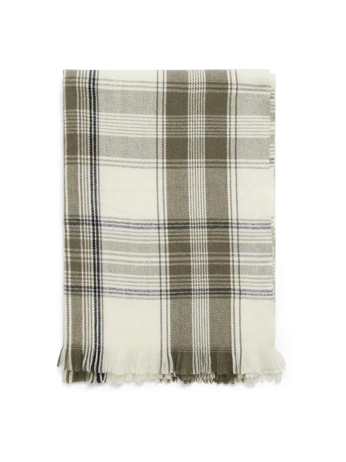 Brushed Grid Scarf