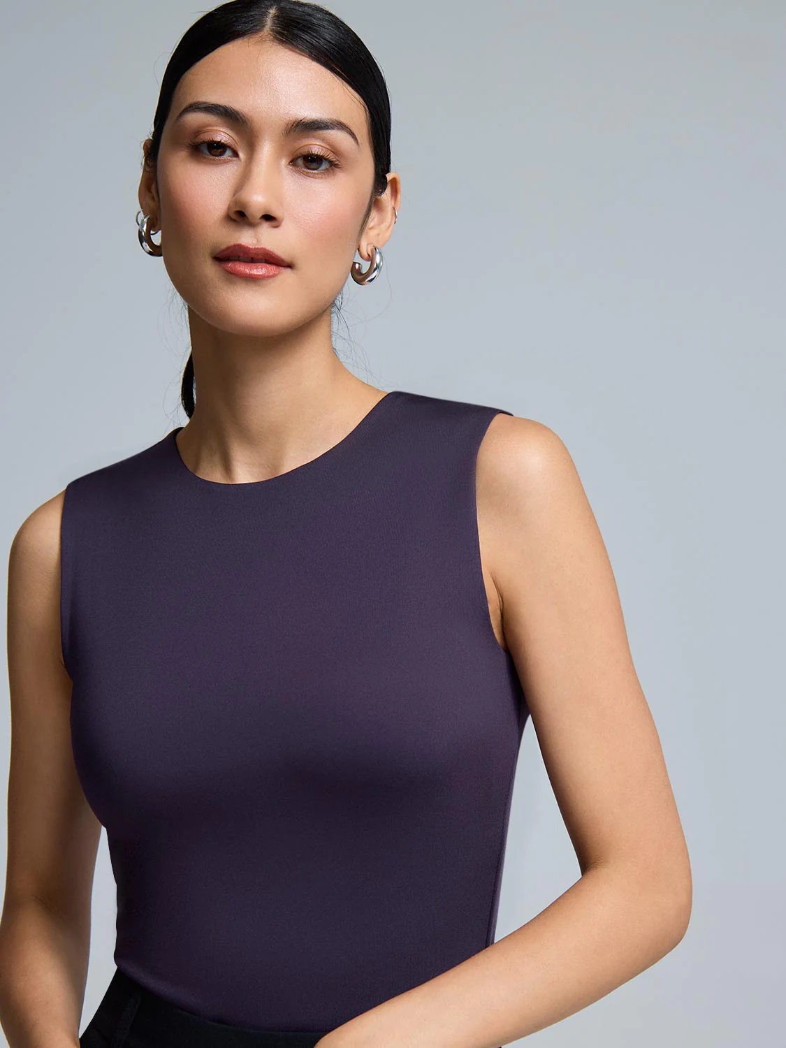 Double Layer High Neck Tank Top - Image 5