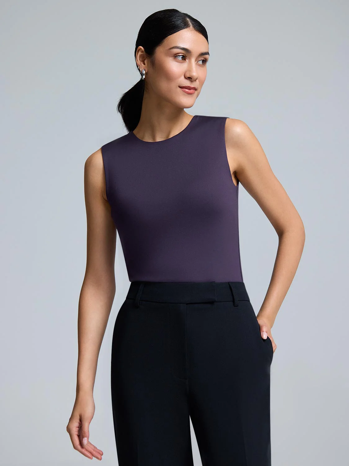 Double Layer High Neck Tank Top - Image 6