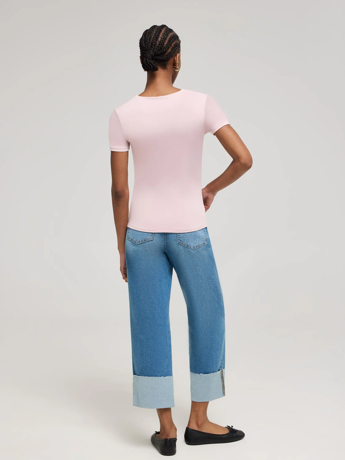 Double Layer V-Neck T-Shirt - Image 3