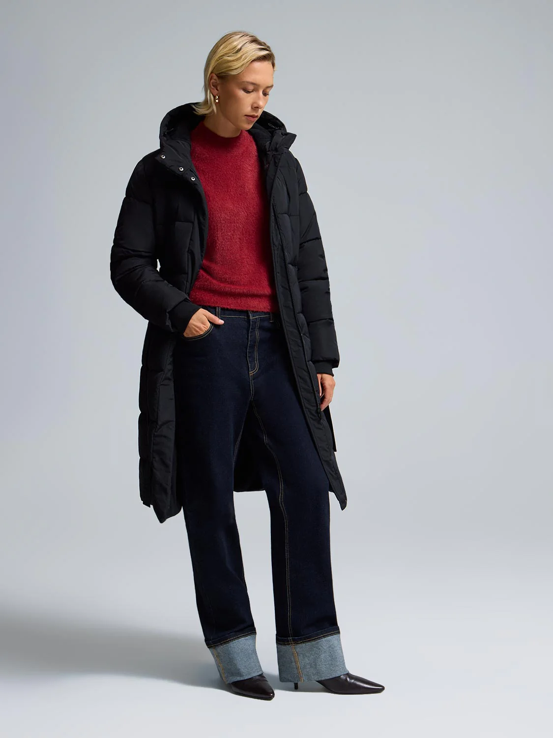Belted Long Puffer - Image 6