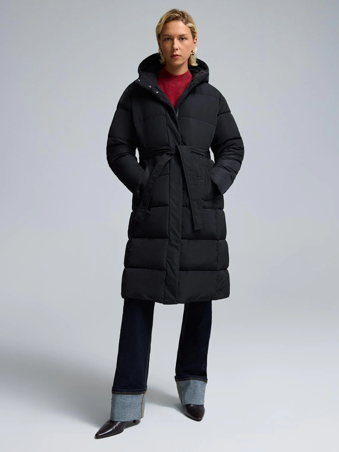 Belted Long Puffer - Image 8