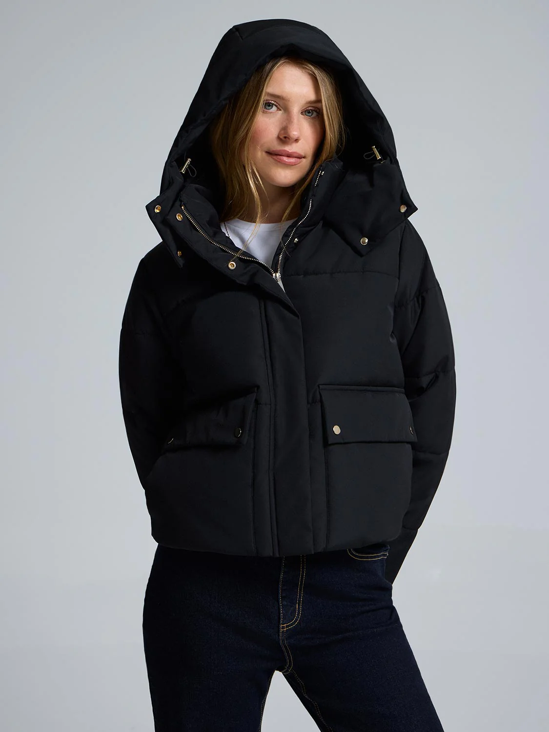 Short Utility Puffer Jacket