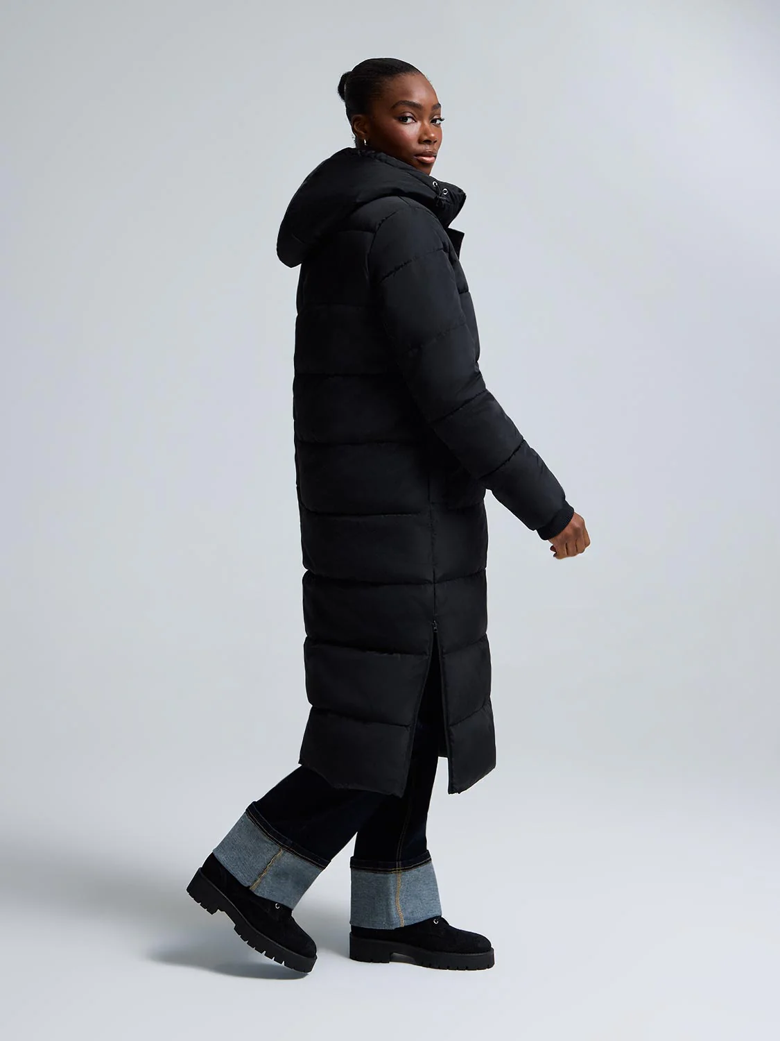 Long Quilted Puffer Jacket - Image 11